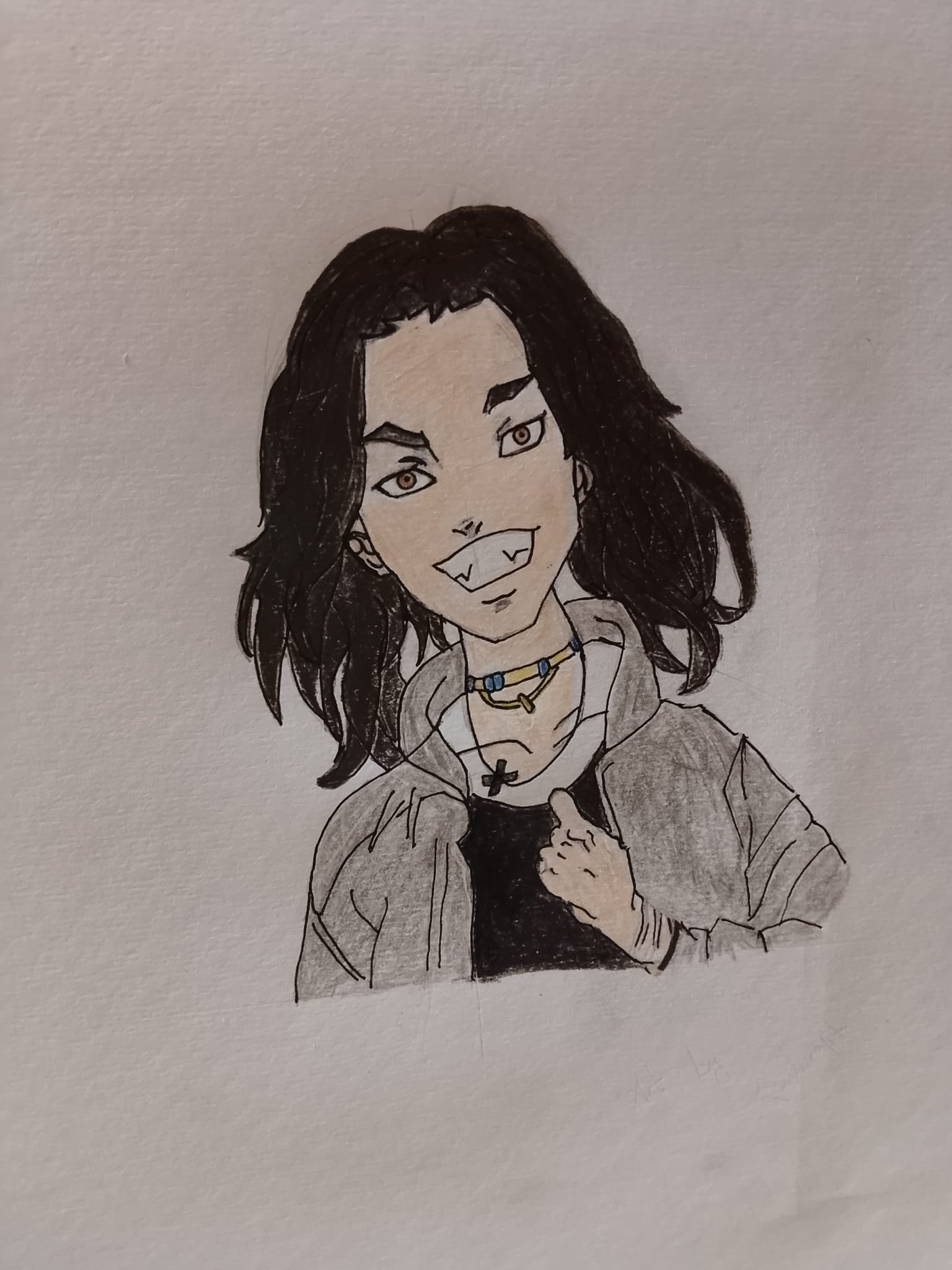My attempt at drawing Baji Keisuke from Tokyo Revengers