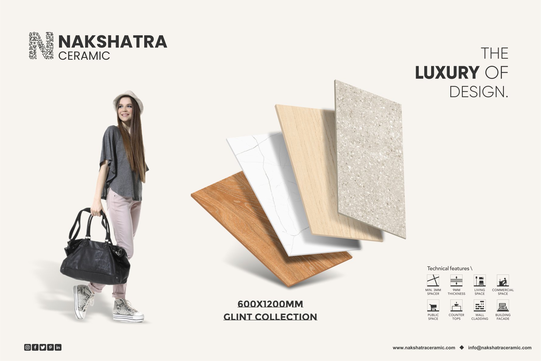 THE LUXURY OF DESIGN SIZE: 600X1200MM... - Nakshatra Ceramic | Facebook