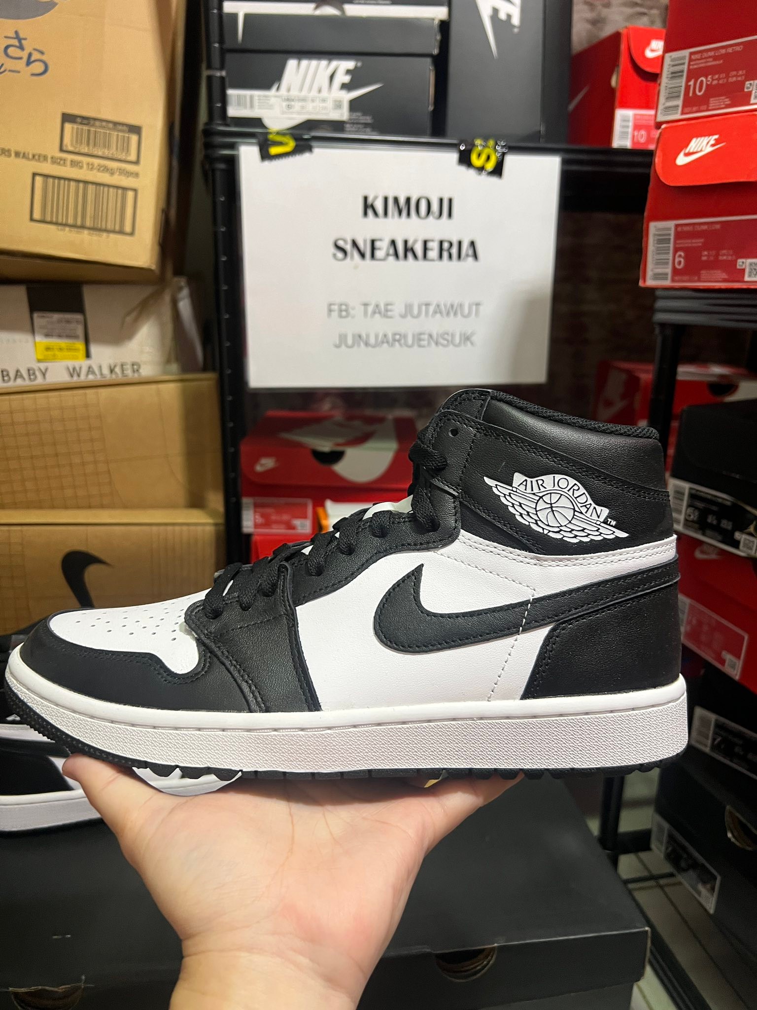 Air Jordan 1 High Golf Black White Panda