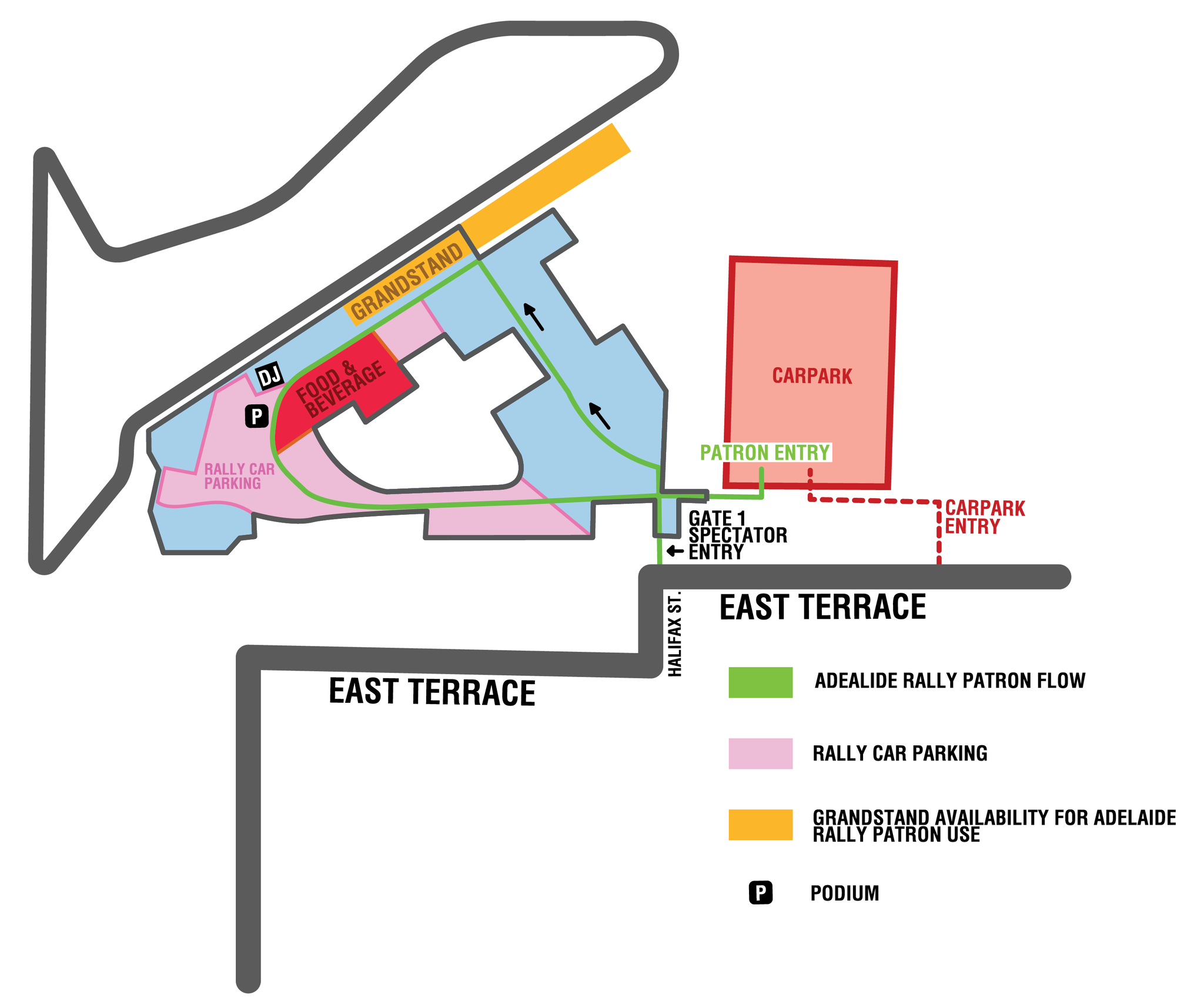 Adelaide Rally - The event map for the Shannons Adelaide...