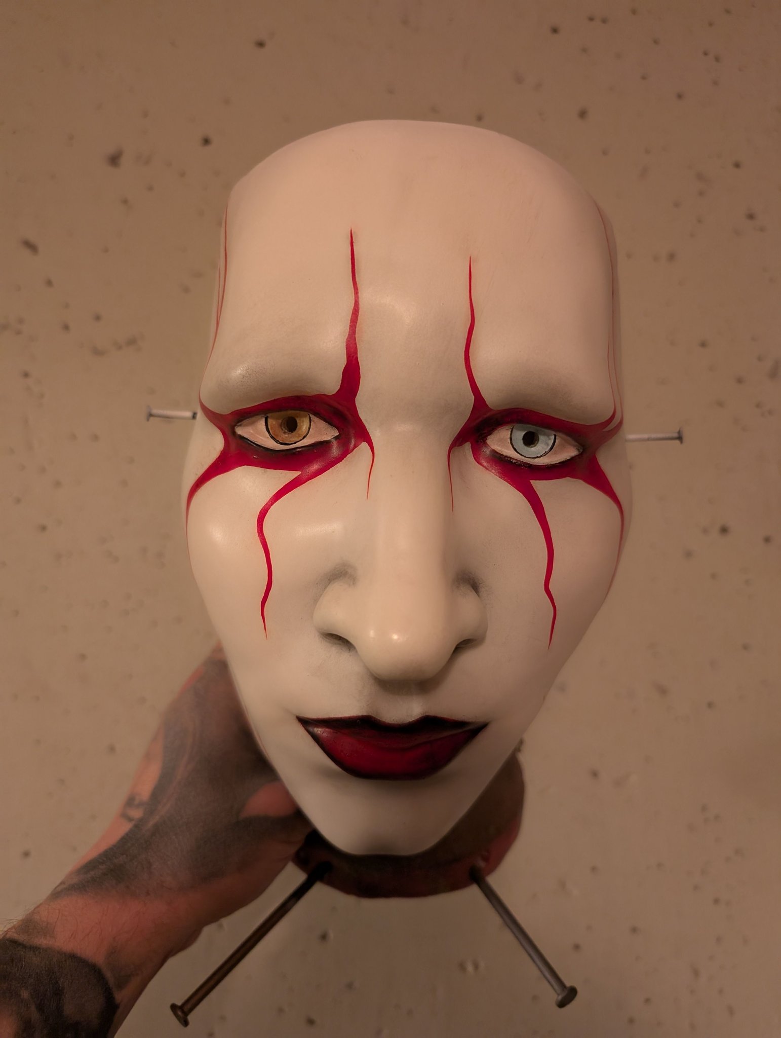 Marilyn Manson flexible durable Polyfoam mask I made I