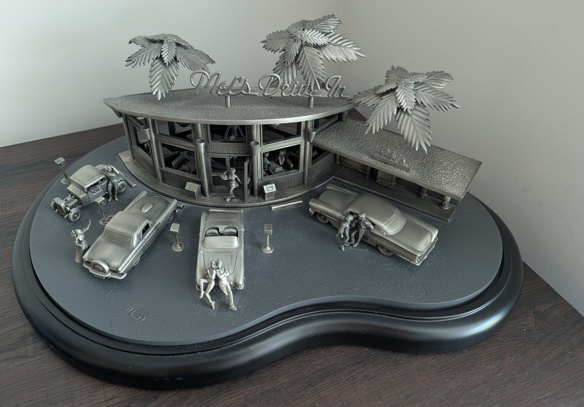 American Graffiti pewter sculpture made by Franklin Mint.