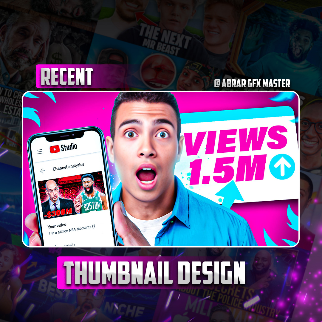 GFX HUB | 🎨 Explore these 12 random thumbnail designs | Facebook