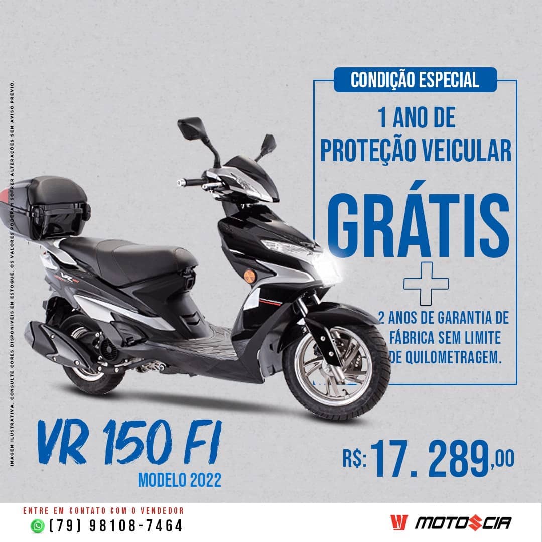 A haojue VR 150 é a scooter ideal... - Moto e Cia Aracaju