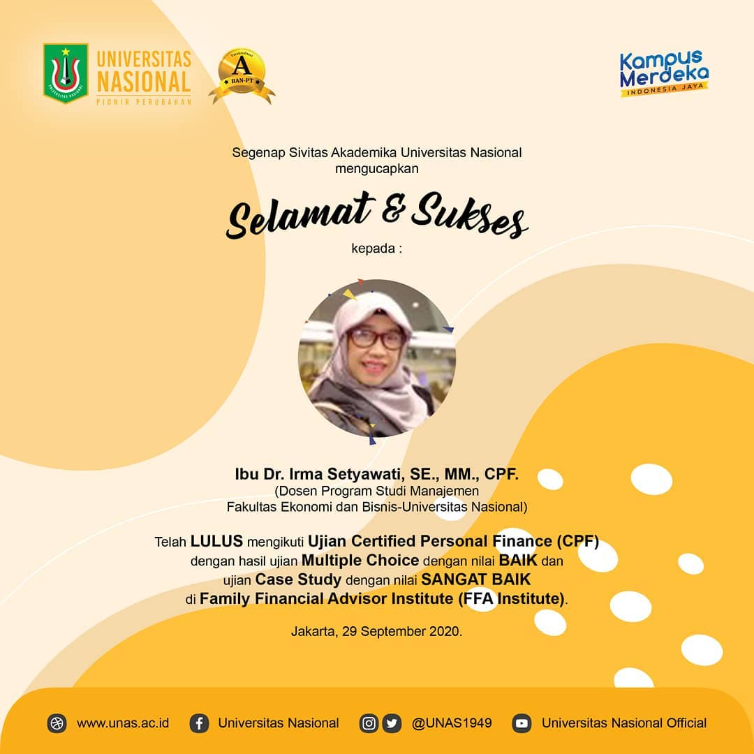 Selamat dan Sukses Kepada ibu... - Universitas Nasional | Facebook