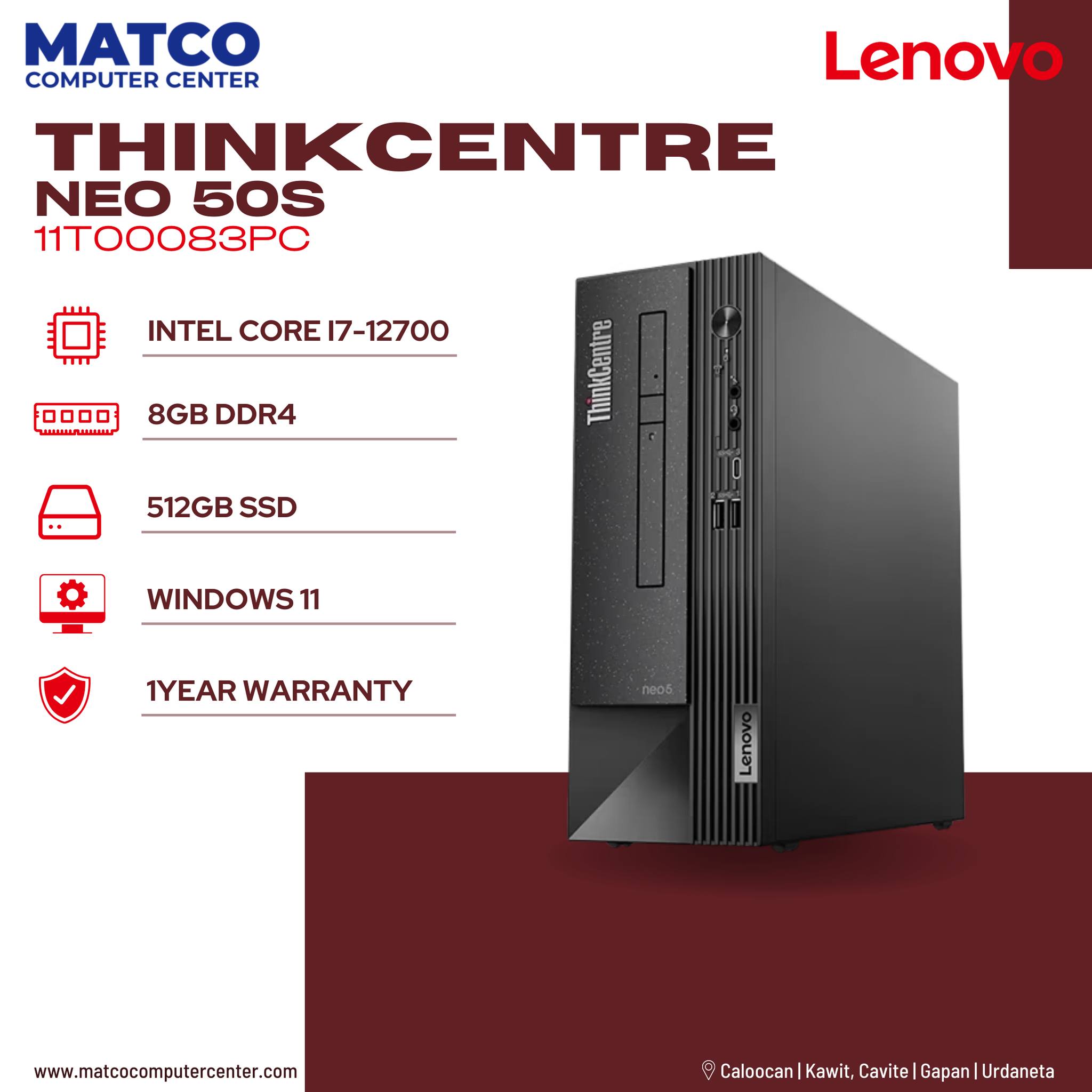 MATCO - From tasks to triumphs, the Lenovo ThinkCentre Neo 50S is your ...