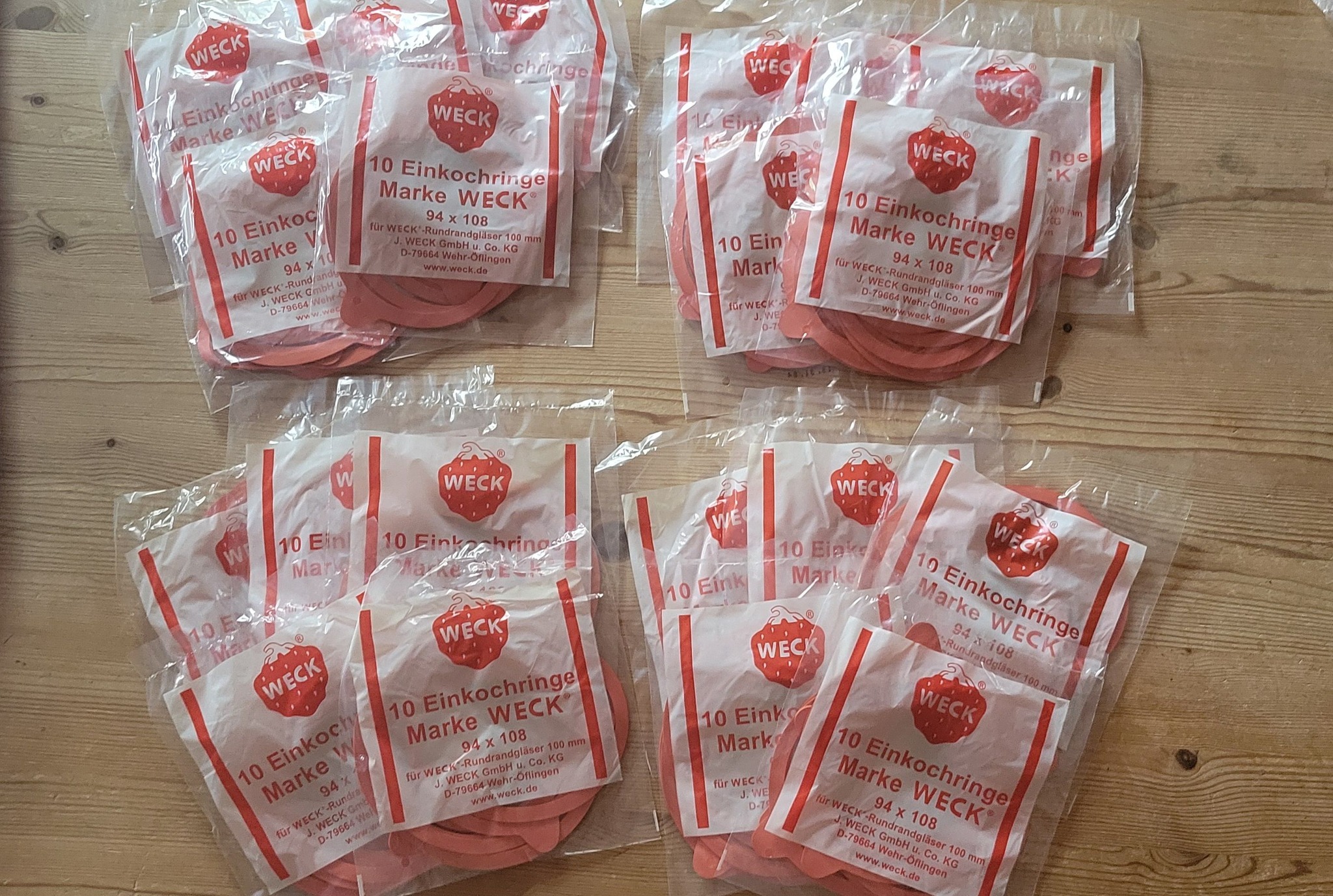 Kann jemand Einmachringe von Weck brauchen ?