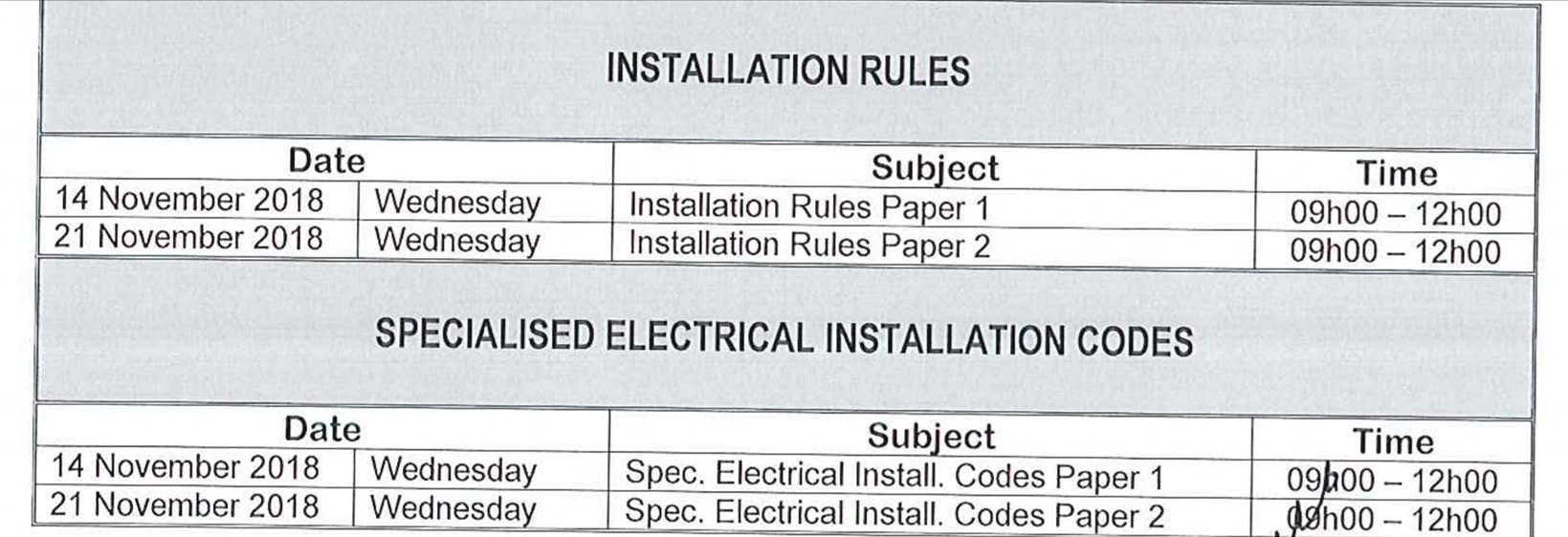 Installation Rules