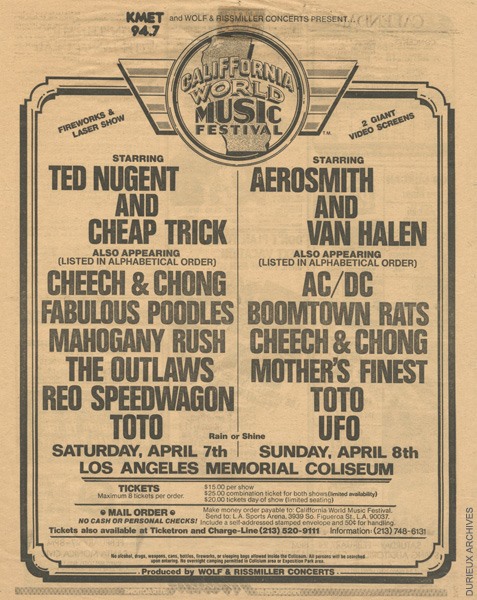 AC/DC - OTD 1979 - AC/DC were due to be part of the California 