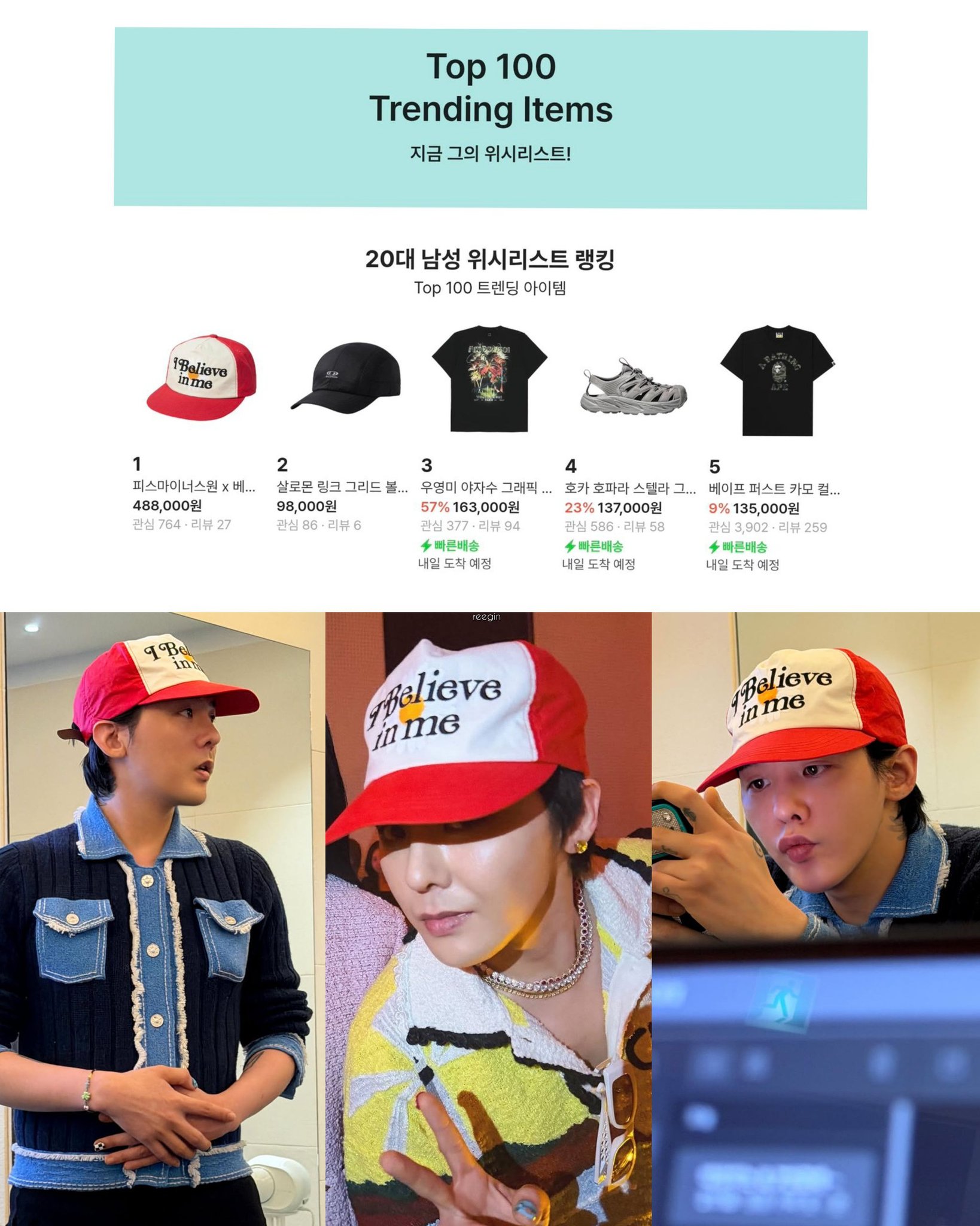 The G-DRAGON PEACEMINUSONE x VERDY collab red cap is the #1 