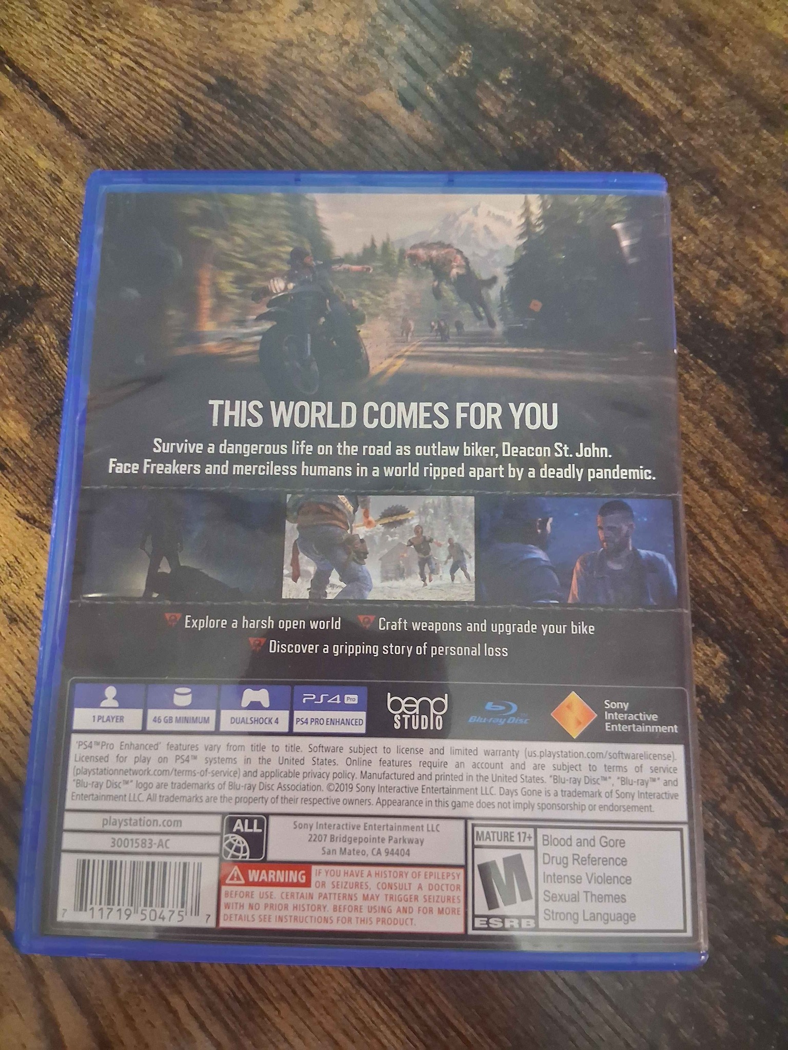 Pre-owned action-adventure survival horror game for the