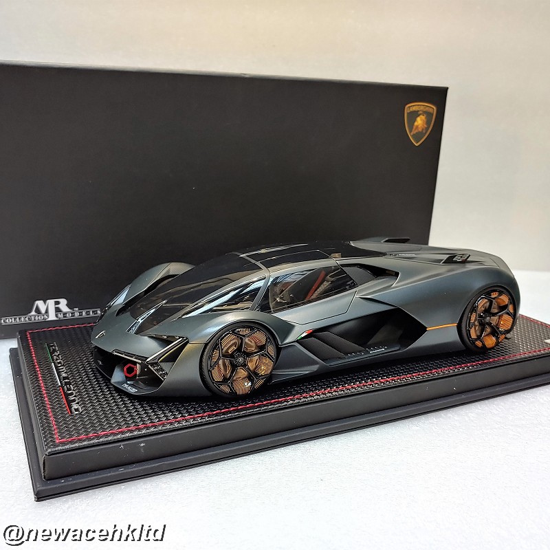 MR COLLECTION 1/18 Lamborghini Terzo Millennio Matt Grey Bugatti