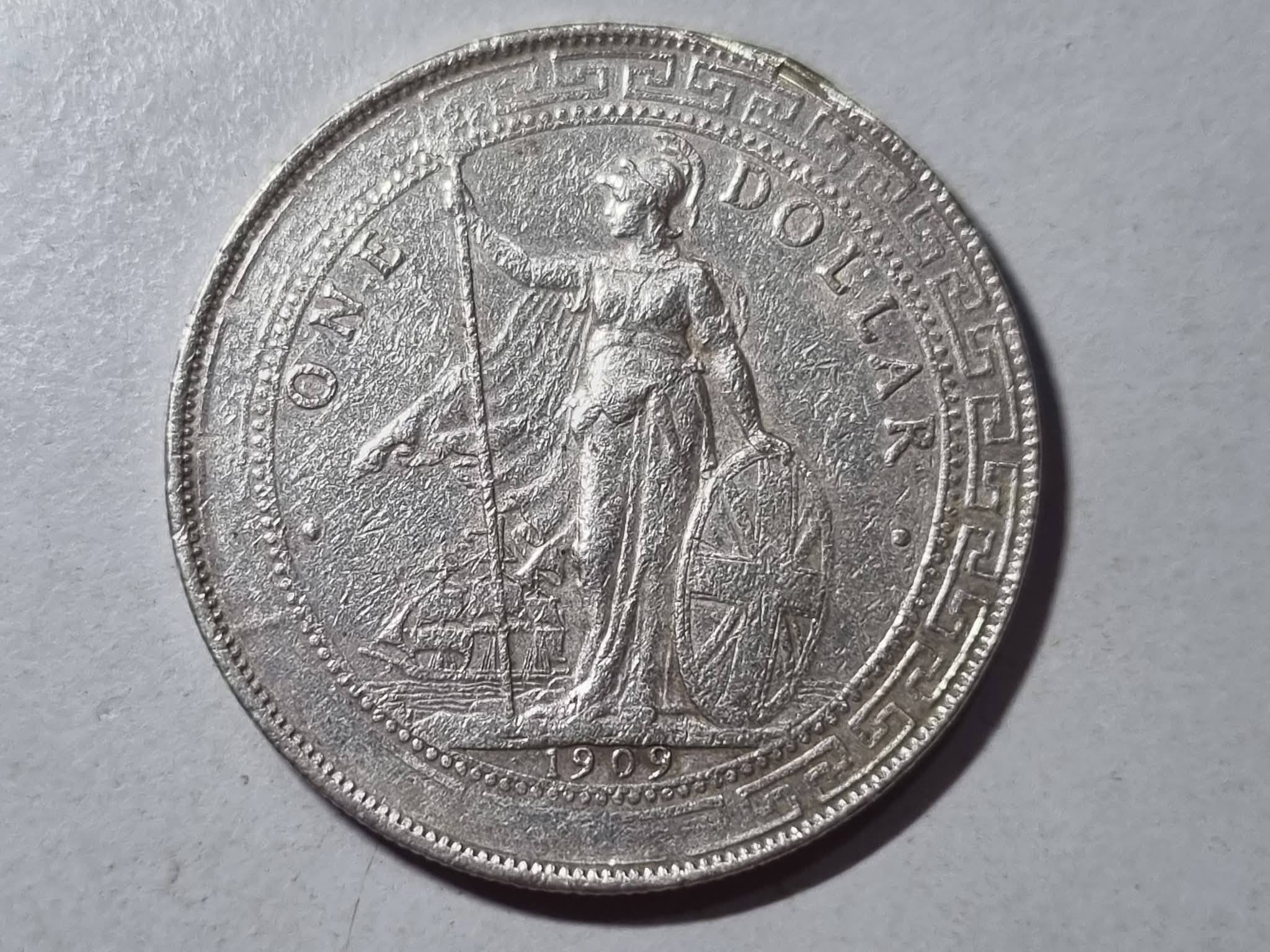 英國1909年1圓