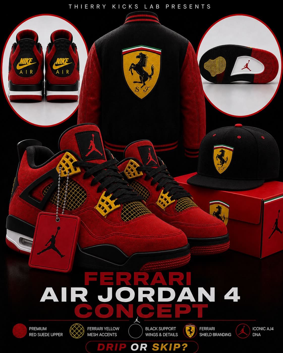 The Air Jordan 4 RM Appears with Details Inspired By Michael