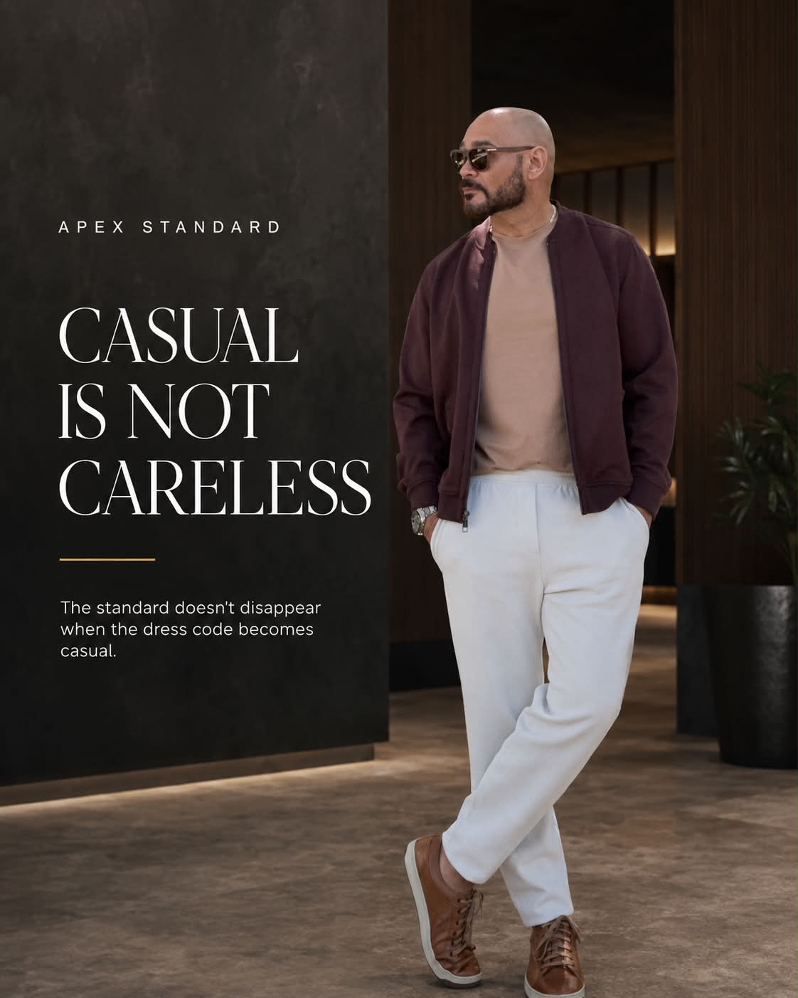 What does casual elegance mean for men?