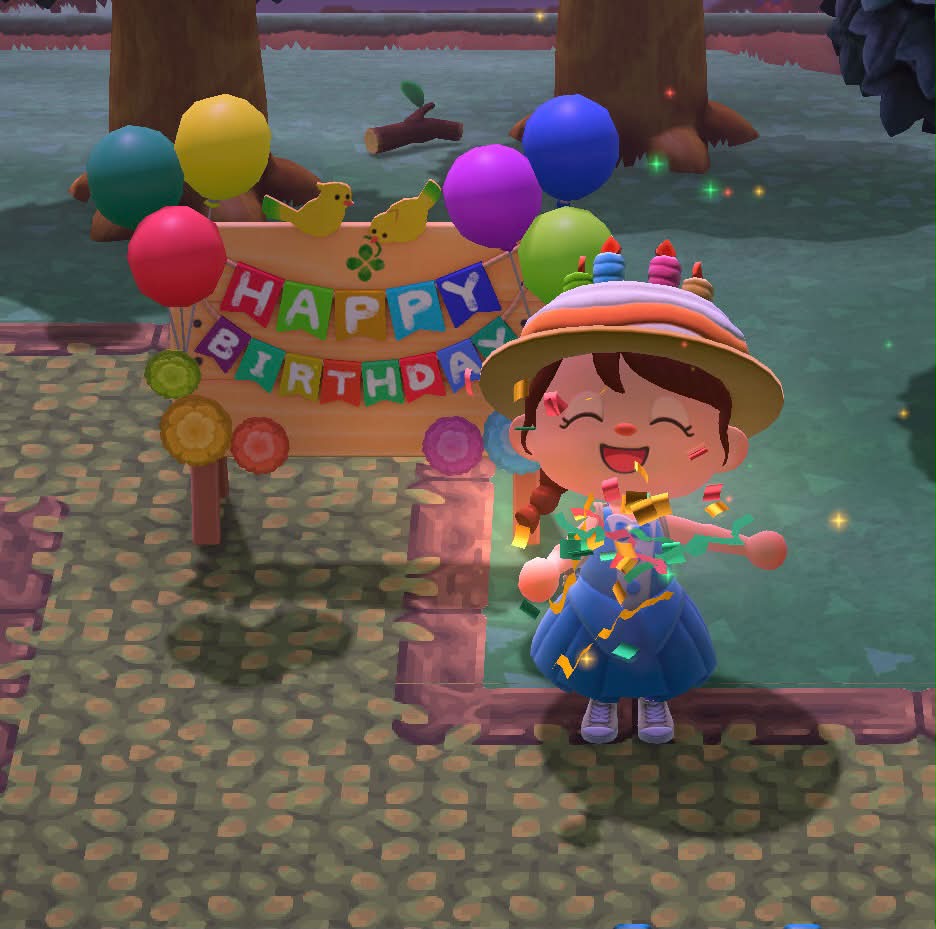 Animal Crossing New Horizons Outfit of the Day Birthday Look