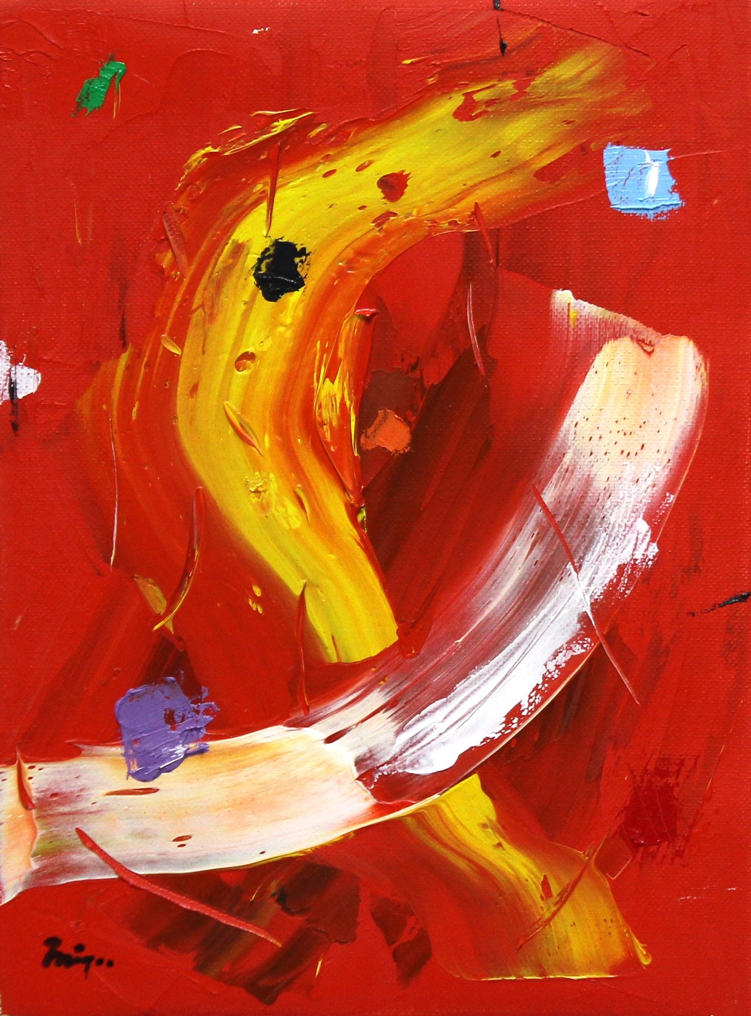 Hiroshi - Ubiquitous oil on canvas 8.2026 #naissance
