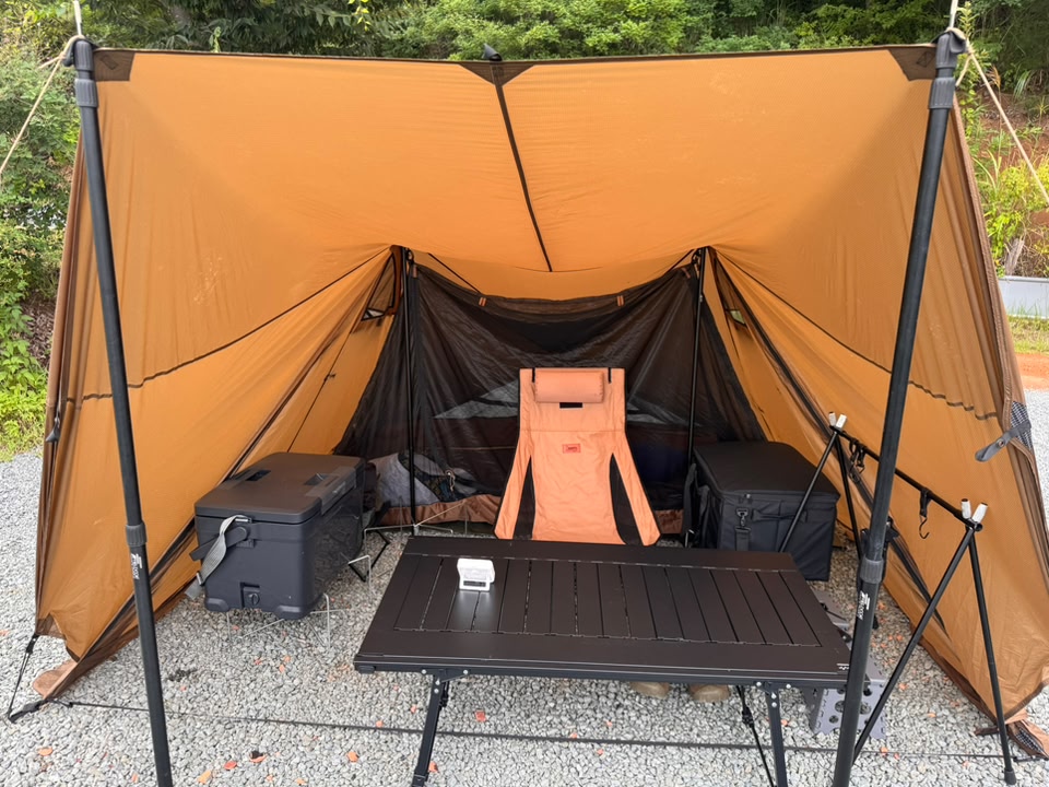 前回と同じ東神楽のキャンプ場にて1泊🏕 去年の秋に格安で買った