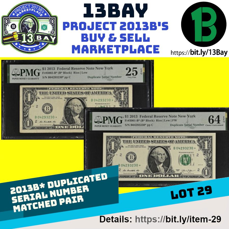 Project 2013B - Duplicate Serial Number Matching of 2013B star notes ...