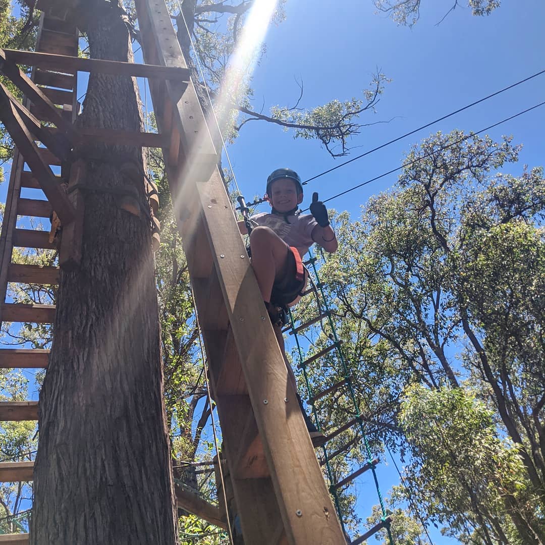 Tackling the Black course!... - Treetops Adventure Dwellingup | Facebook