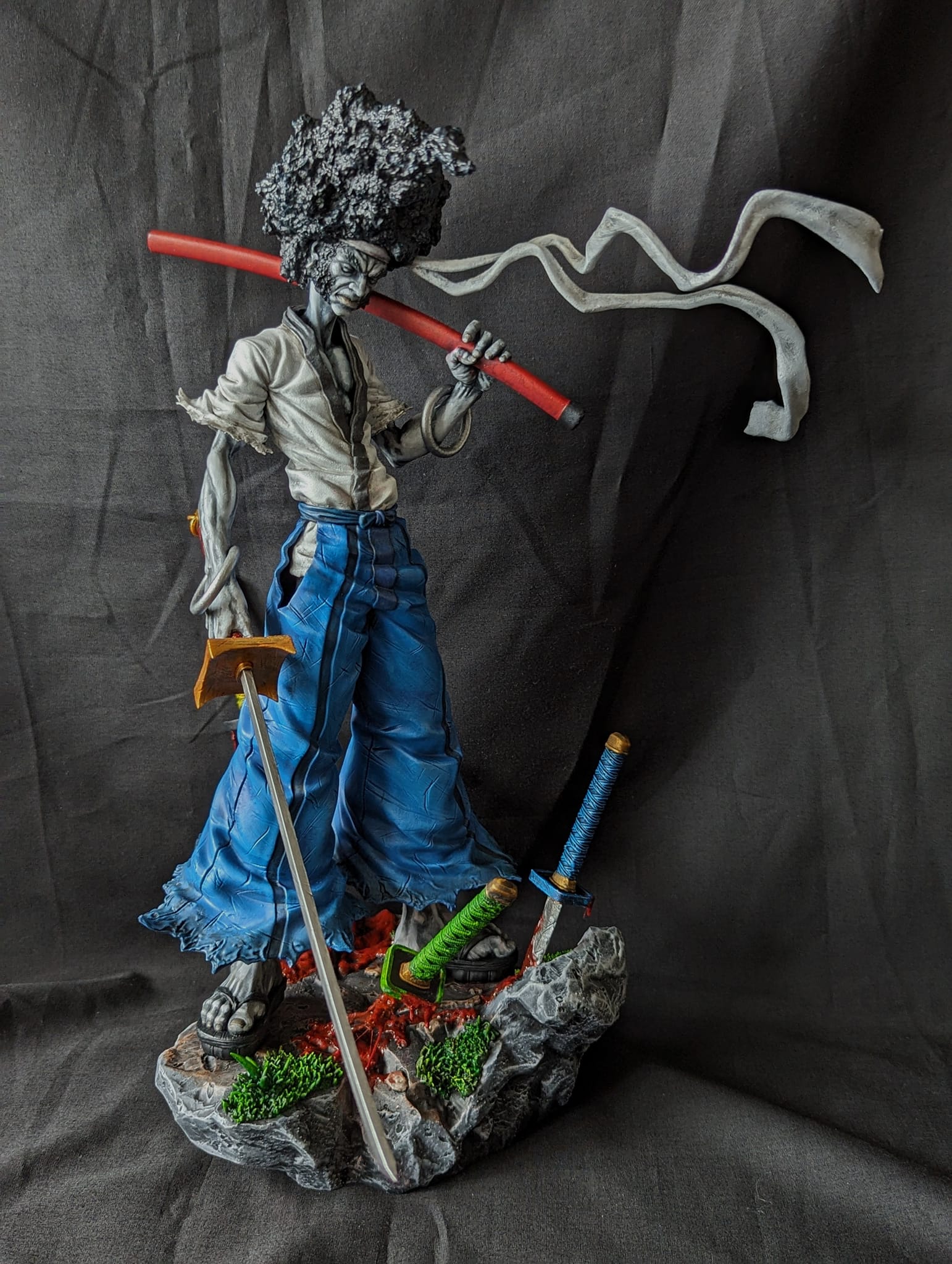 Afro Samurai figure by Ca3D Studio