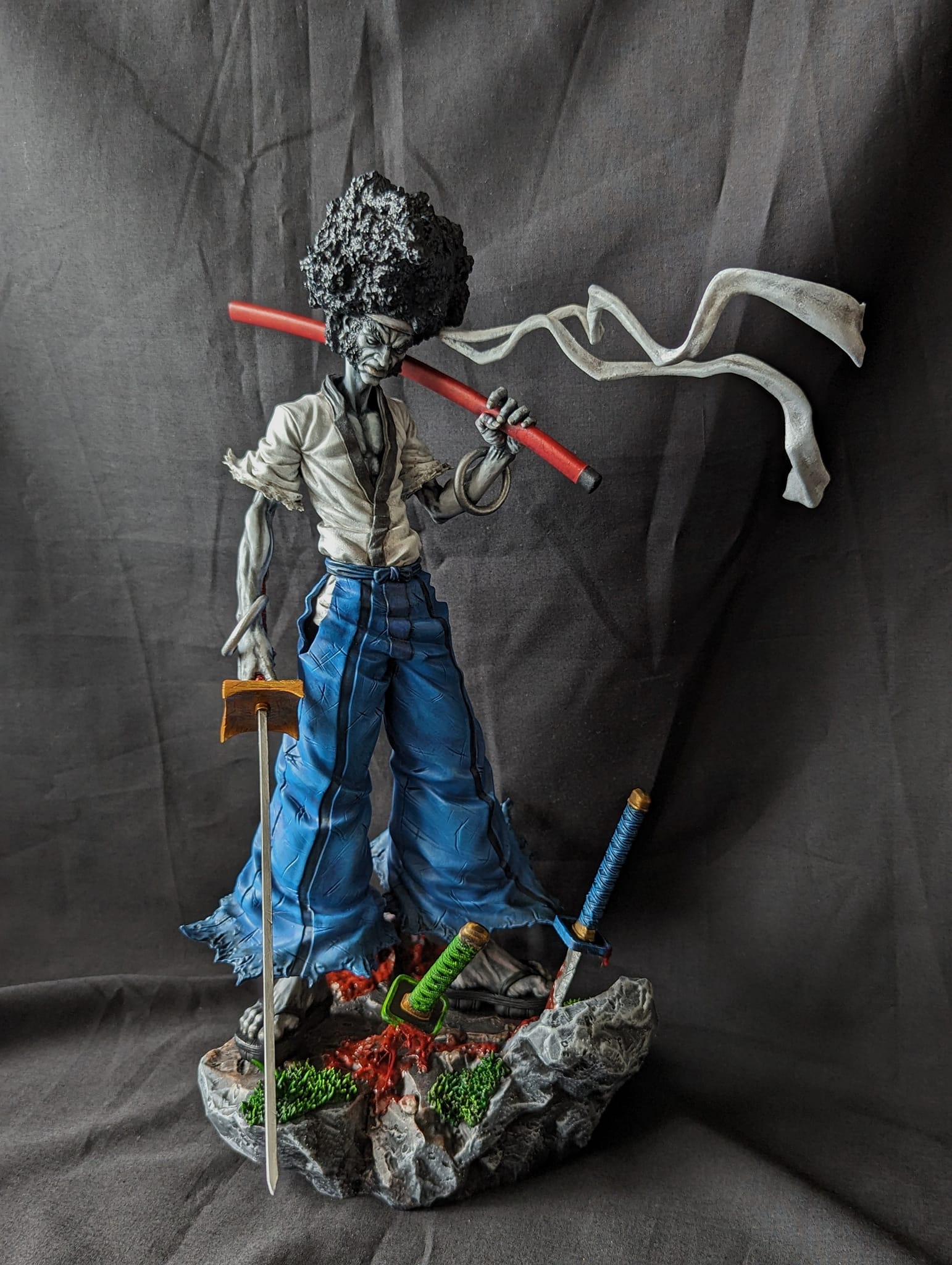 Afro Samurai figure by Ca3D Studio