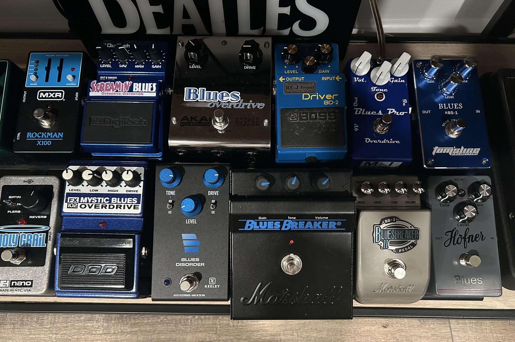 Limited Edition Keeley Blues Disorder Germanium Pedal in Gold Finish
