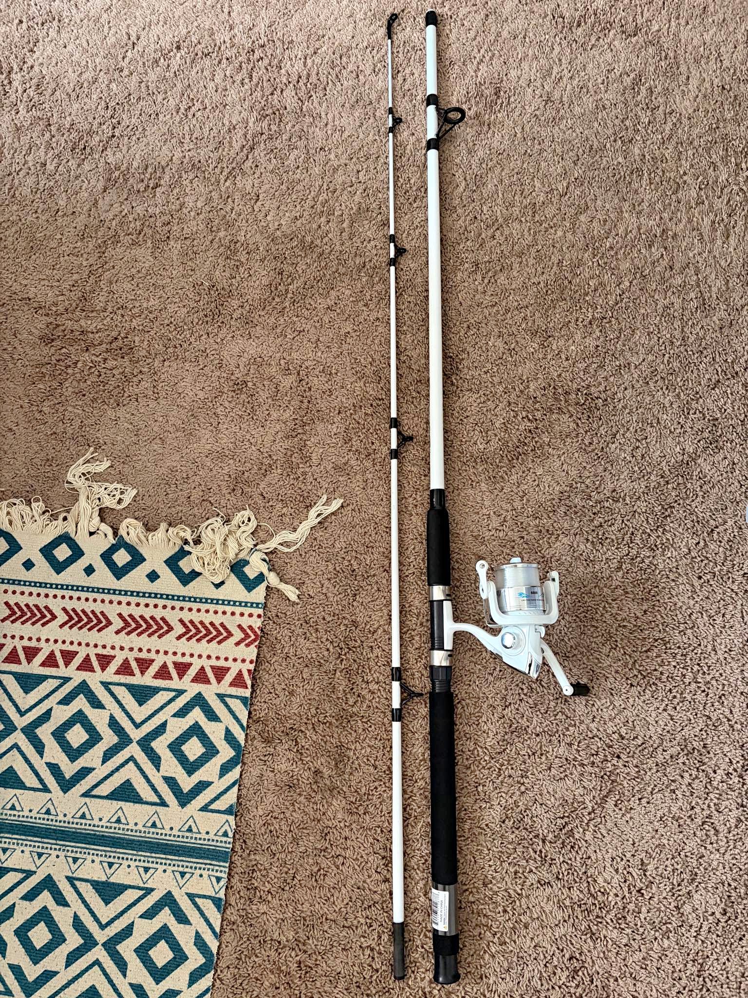 8ft fishing rod and reel Okuma Fin Chaser X Rod, & Line Spinning Combo | 8 Ft The Ozark Trail 8 Fly Fishing Rod LEOFISHING Portable Telescopic Fishing Rod