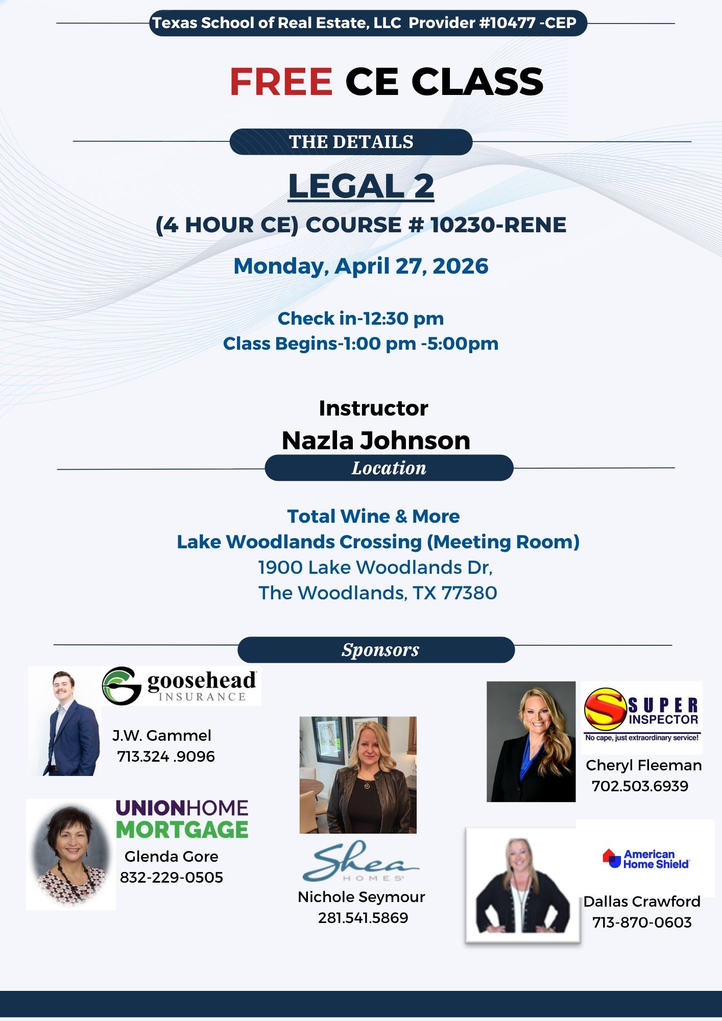 Free Legal 2 CE Class
