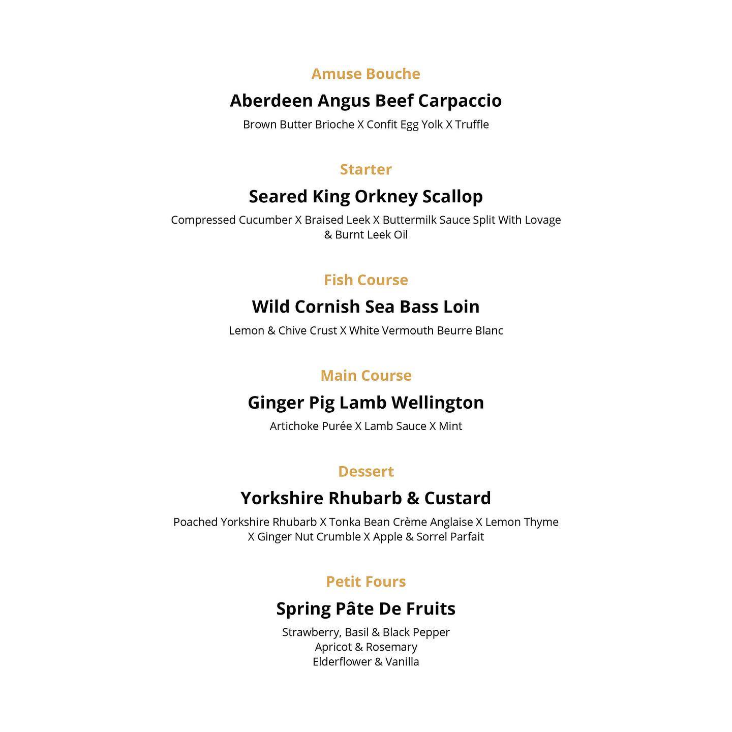 Event Chefs - Our new spring tasting menu is now live on...