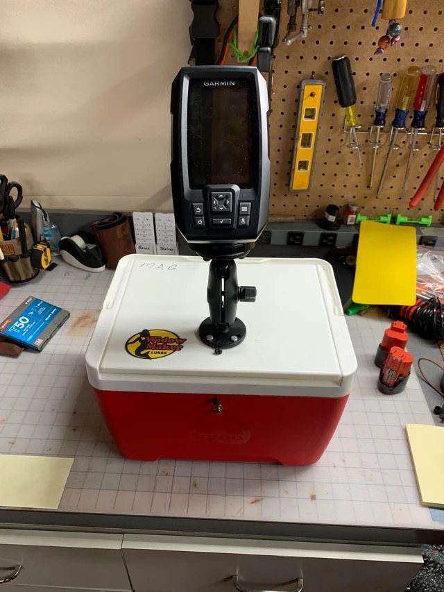 diy ice fishing fish finder case and battery box Hole Power Deluxe Kit DIY Ice Fishing Box