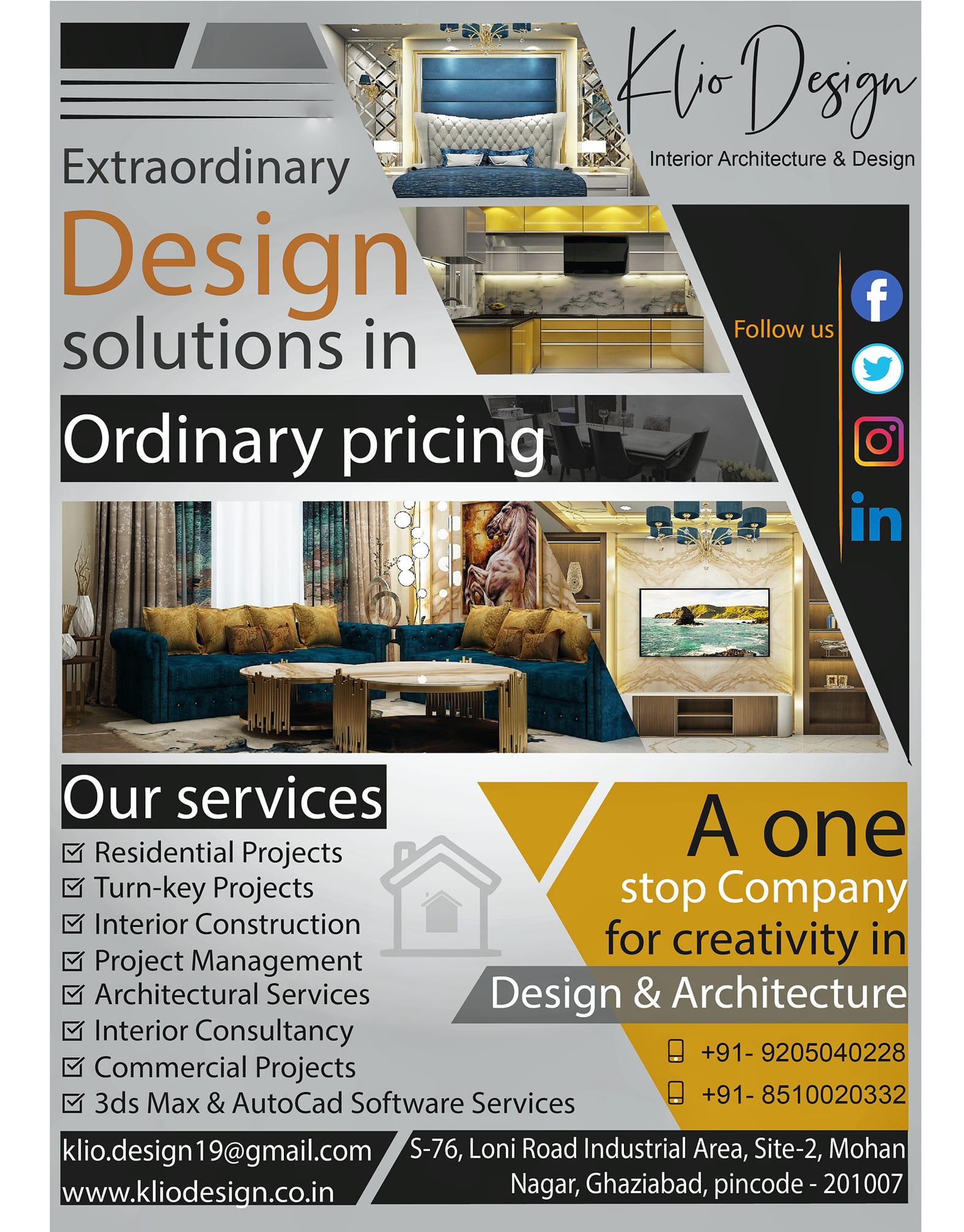 Klio Design | Ghaziabad