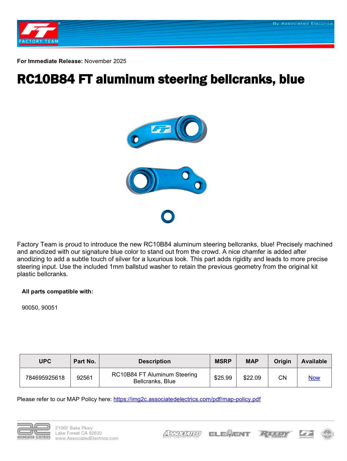B84 FT Aluminum Steering Bell Cranks for sale