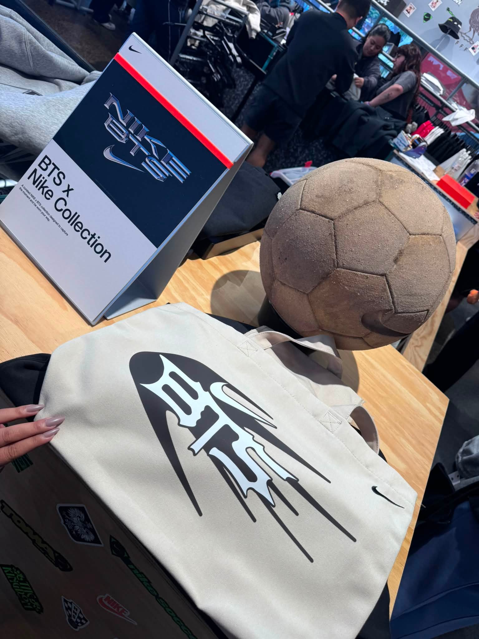 BTS x Nike collection available in Santa Monica, CA with limited