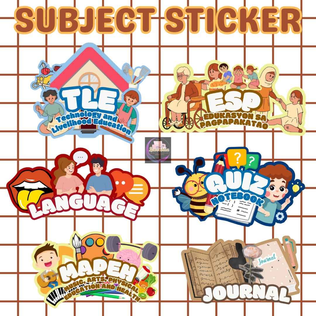 Trending Subject Sticker - For KINDER to GRADE 10 - Decals, Stickers ...
