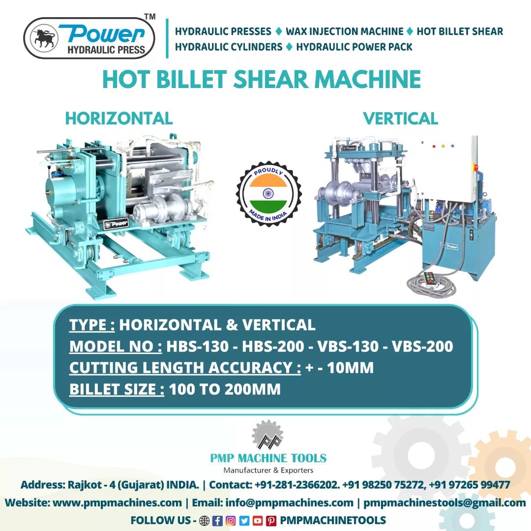 Hot Billet Shear Machine Visit Us On:... - PMP machine Tools | Facebook