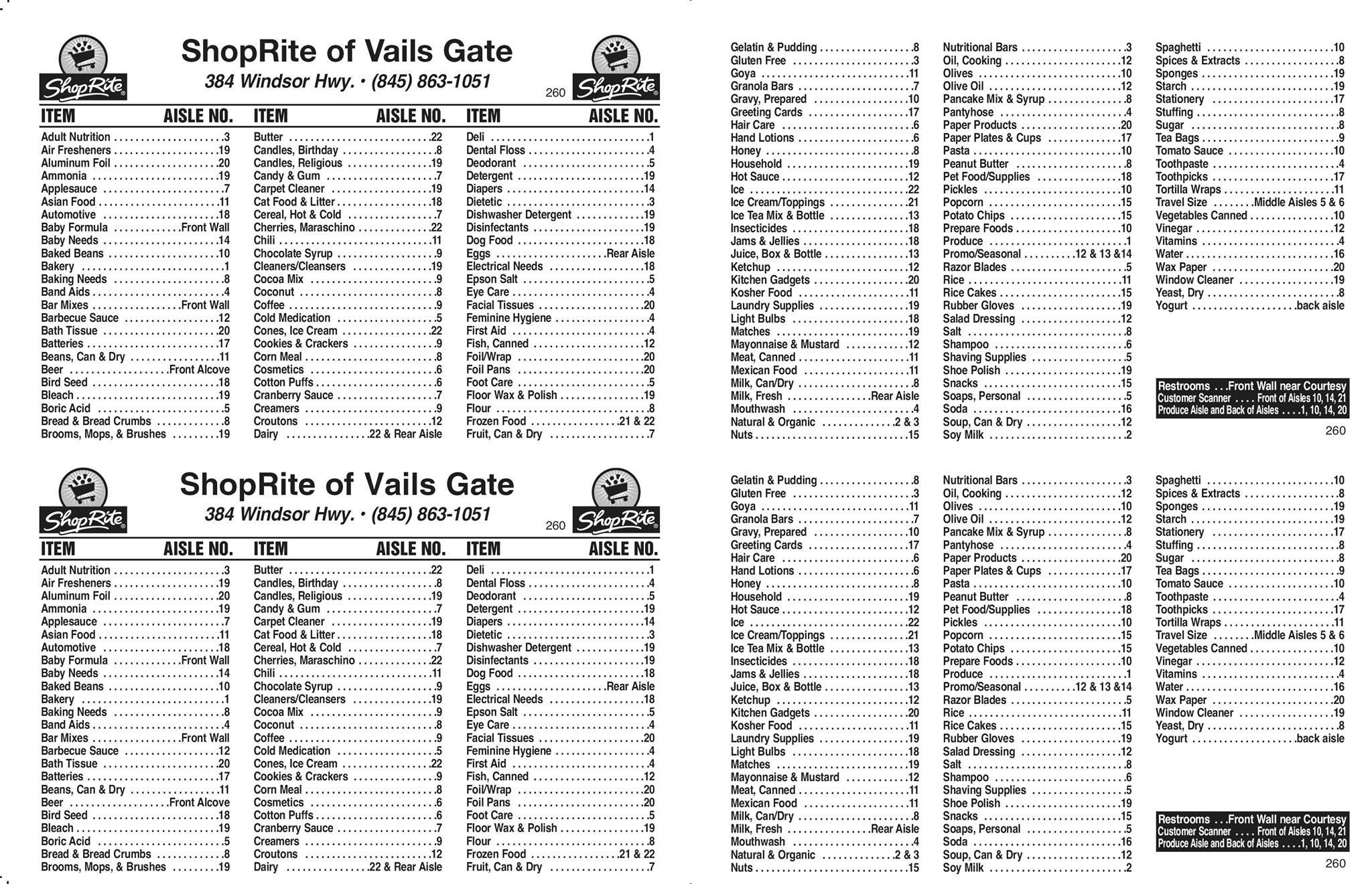 ShopRite of Vails Gate - 📍 To help you plan your shopping trip, we're ...