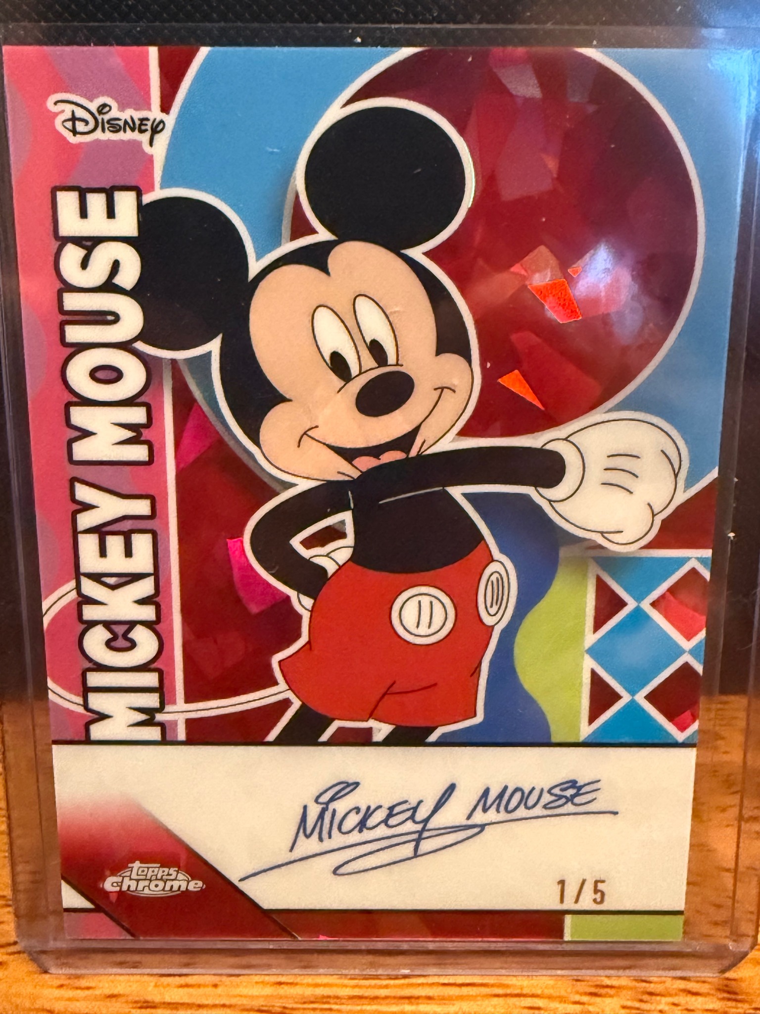 2025 Topps Disney Sapphire 1/1 Mickey, Minnie, Donald, and Daisy