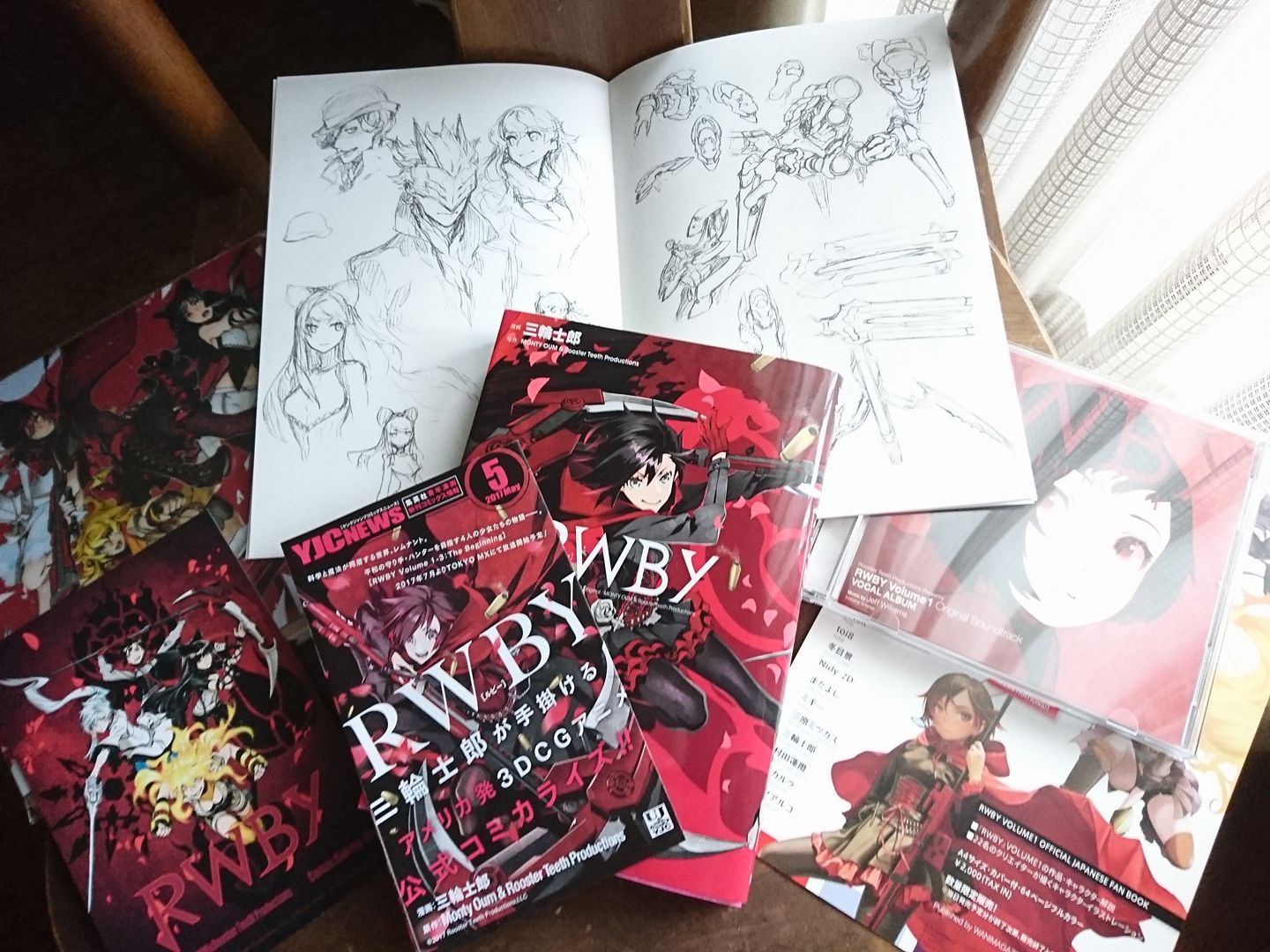The new Shirow Miwa sketchbook collection puts the RW in RWBY!