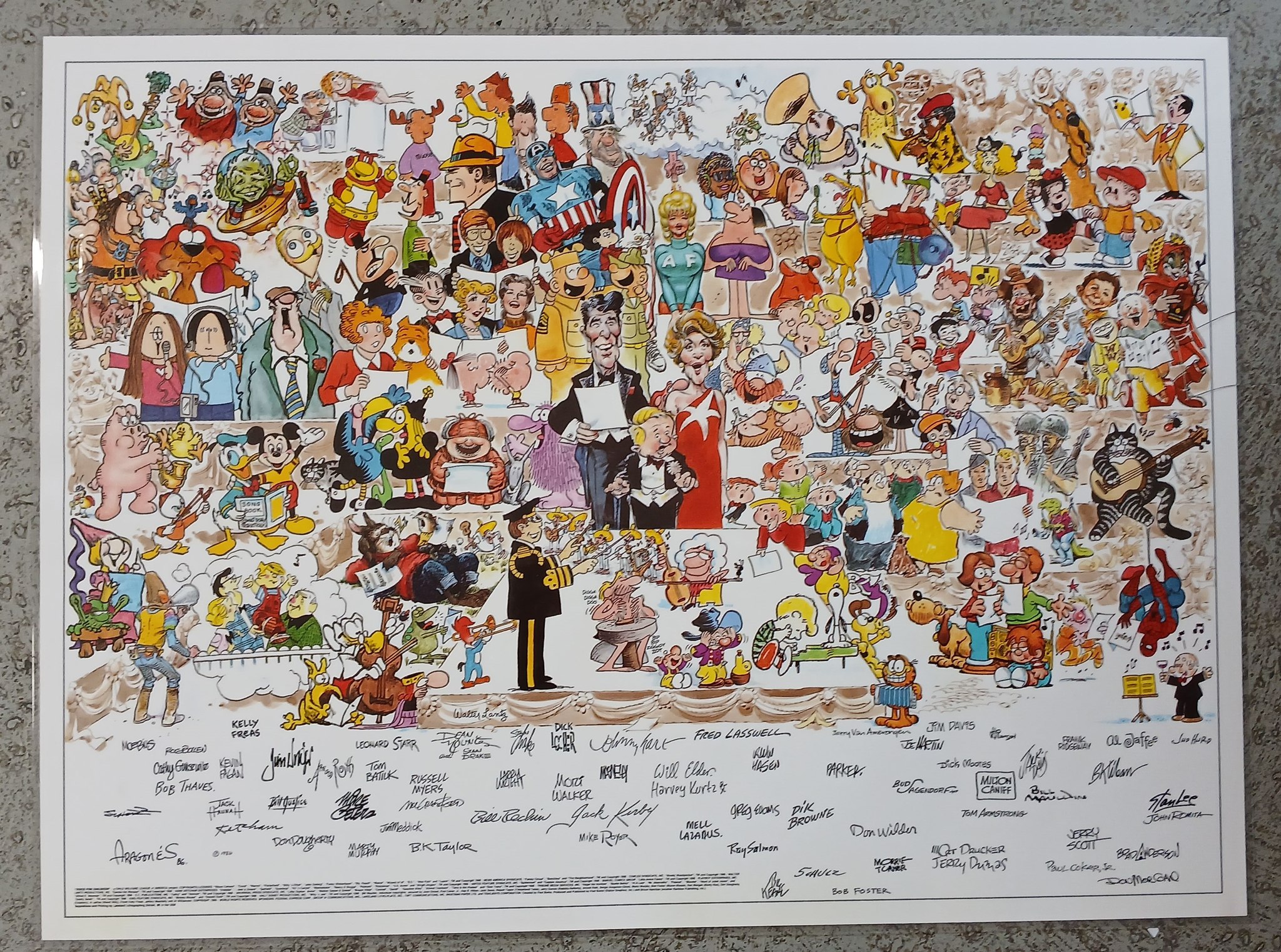 Jack Davis' 1961 Topps Crazy Cards display art for sale