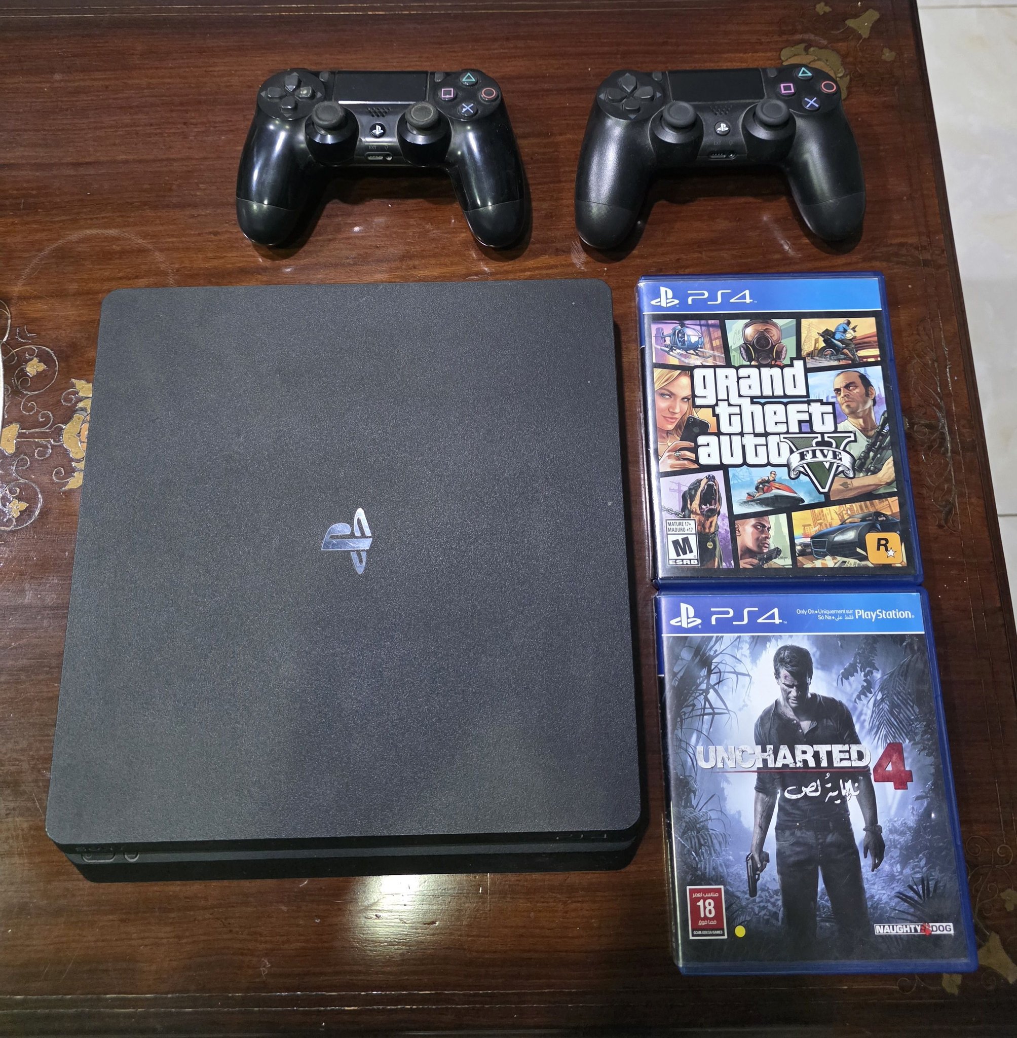 fs ps4 slim 500gb ‎1 controller original ‎hdmi ‎powercord ‎ ‎with