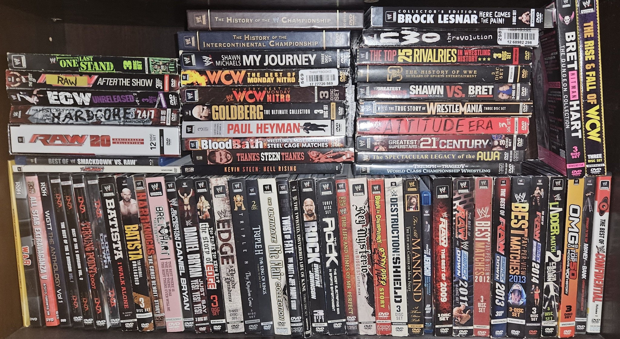 WWE and TNA/ROH DVD collection