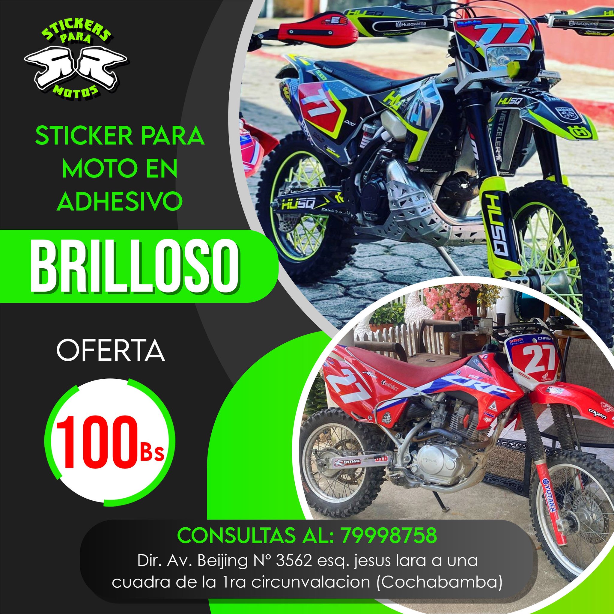 Stickers para moto RyR - 🏍stickers para moto CRF 230 mod 2020 ...