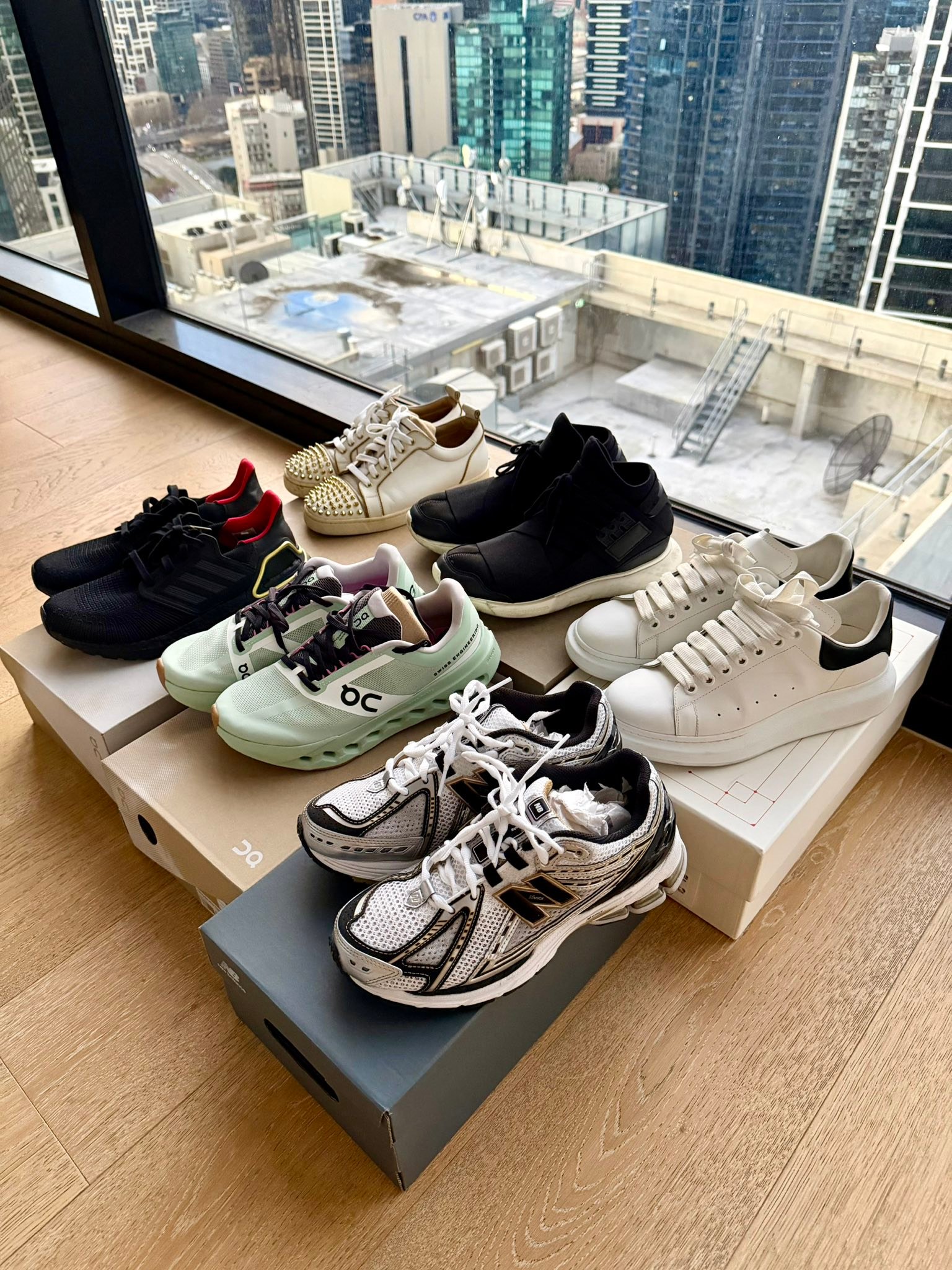 Garage sale: New Balance, On Cloud, Adidas, and luxury sneakers