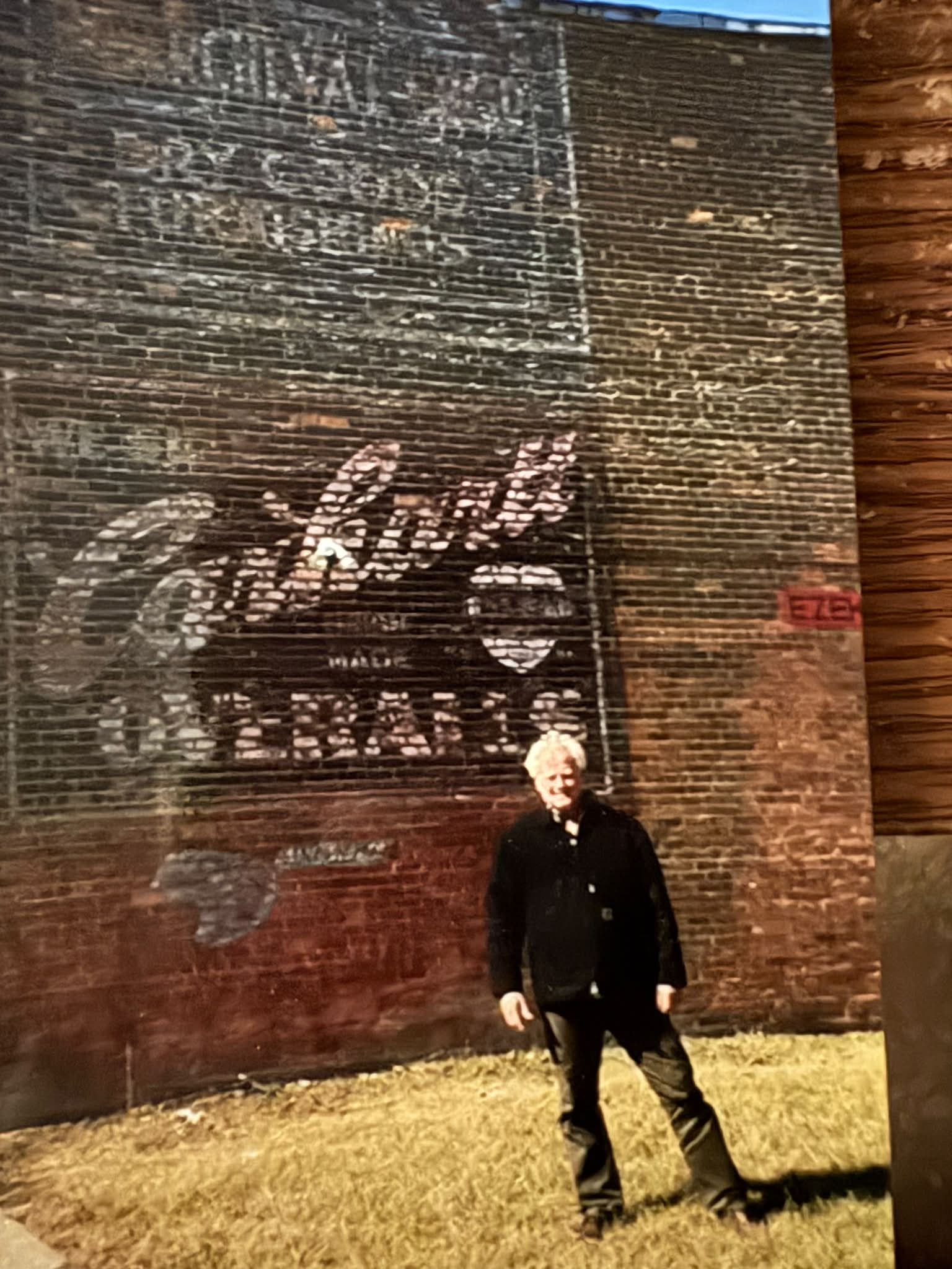 Vintage Carhartt sign on Kercheval Street in Detroit, MI