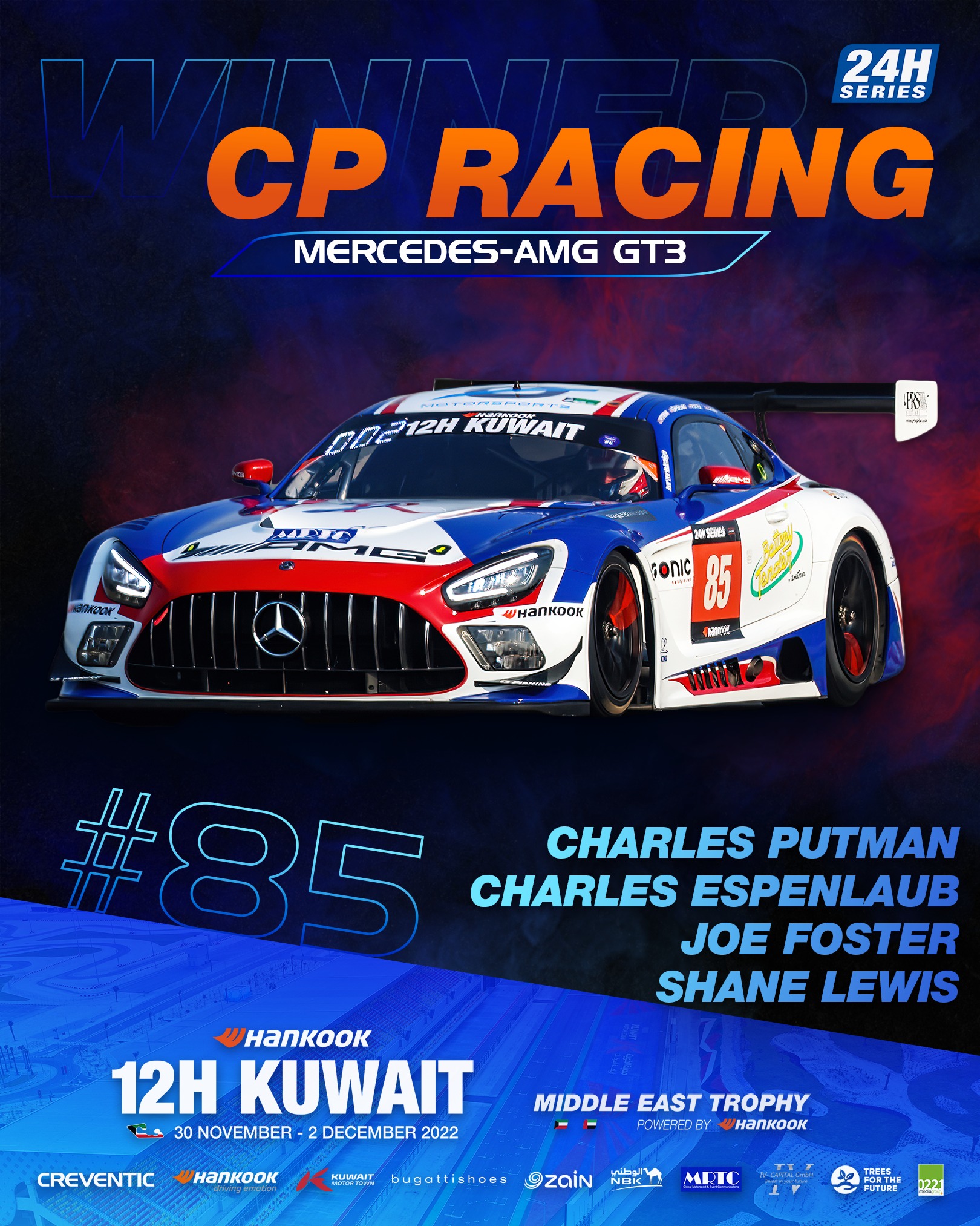 24H Series - What. A. Race. CP Racing secures the first ever Hankook ...