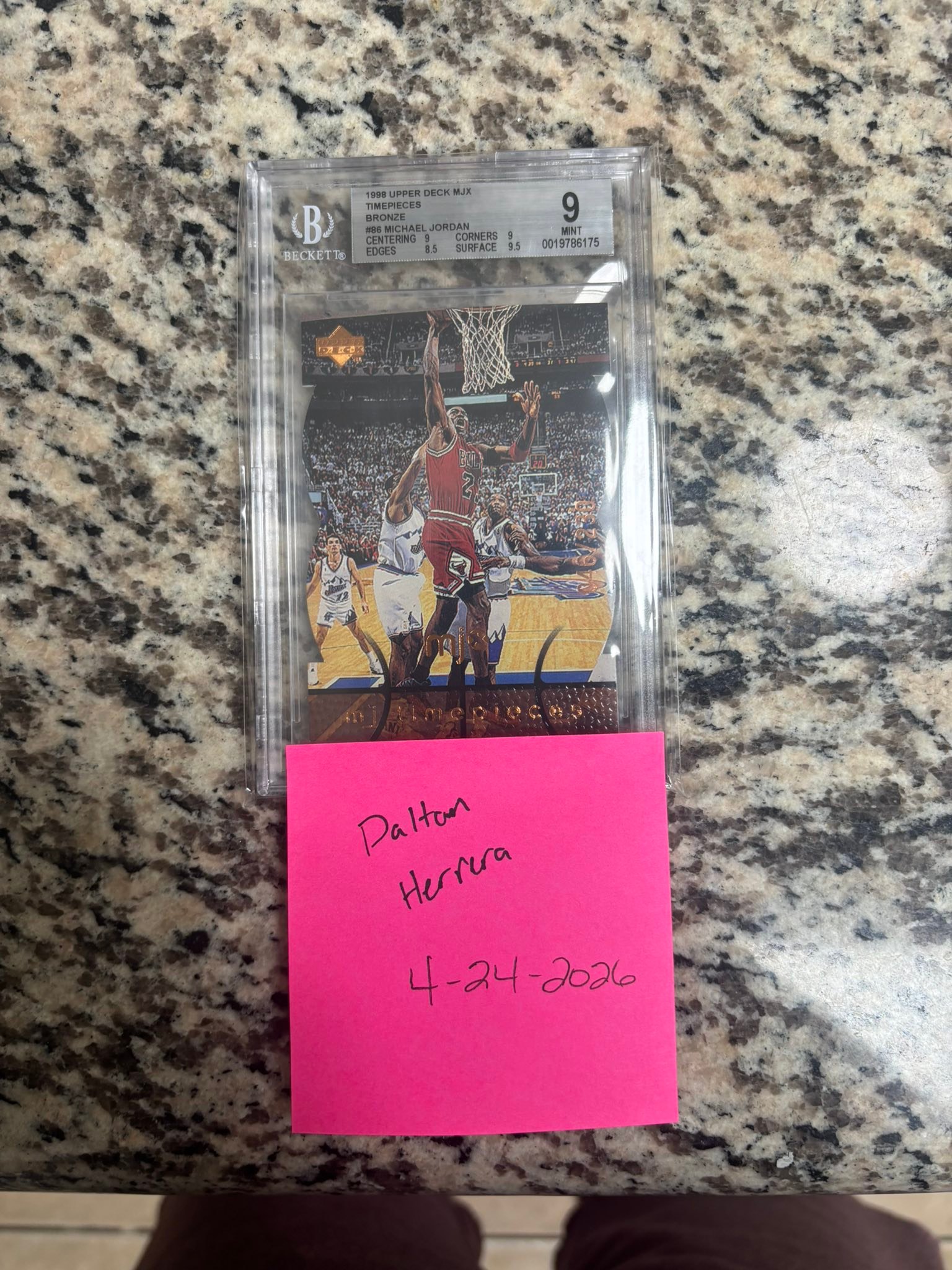 1998 Upper Deck Michael Jordan & Kobe Bryant MJx Timeline PSA 10 