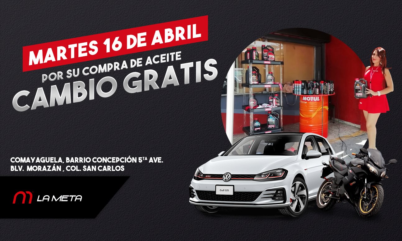 Este martes 16 de abril por la compra... - La Meta Automotriz