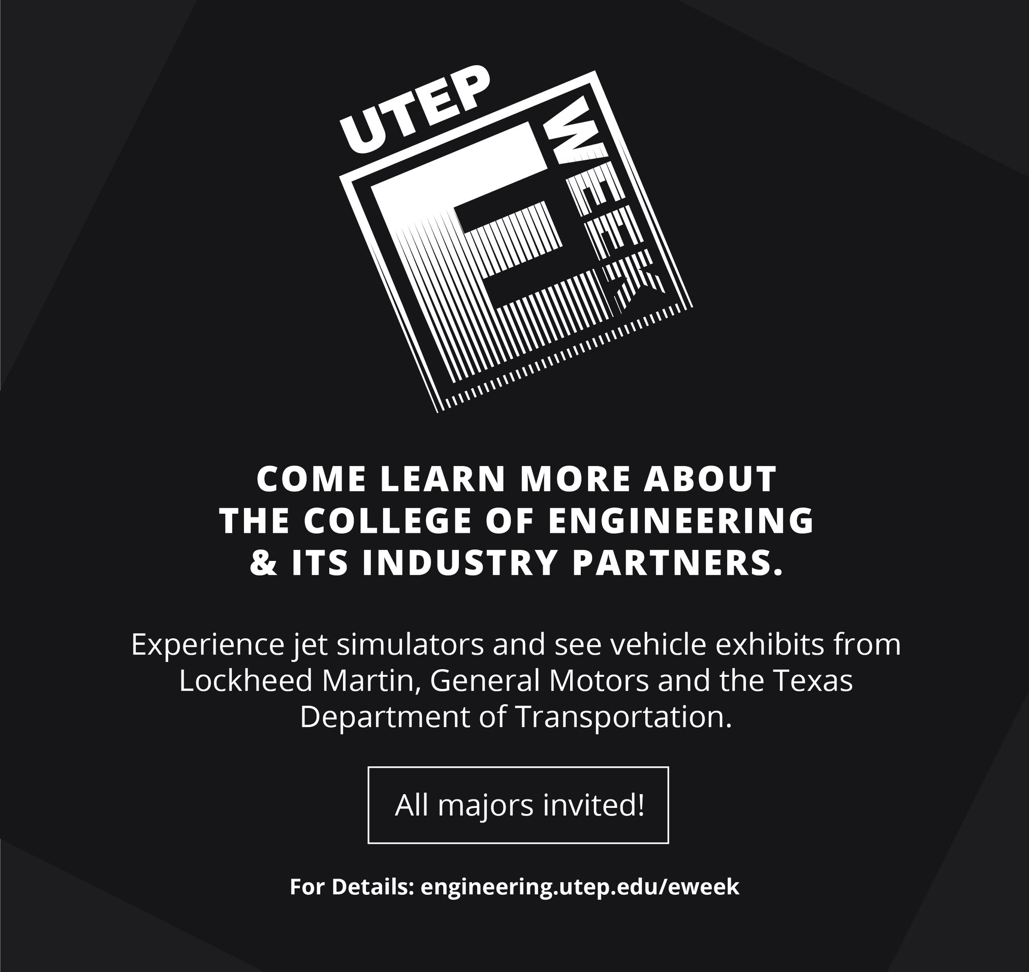 E-Week: Come learn more... - UTEP College of Engineering | Facebook