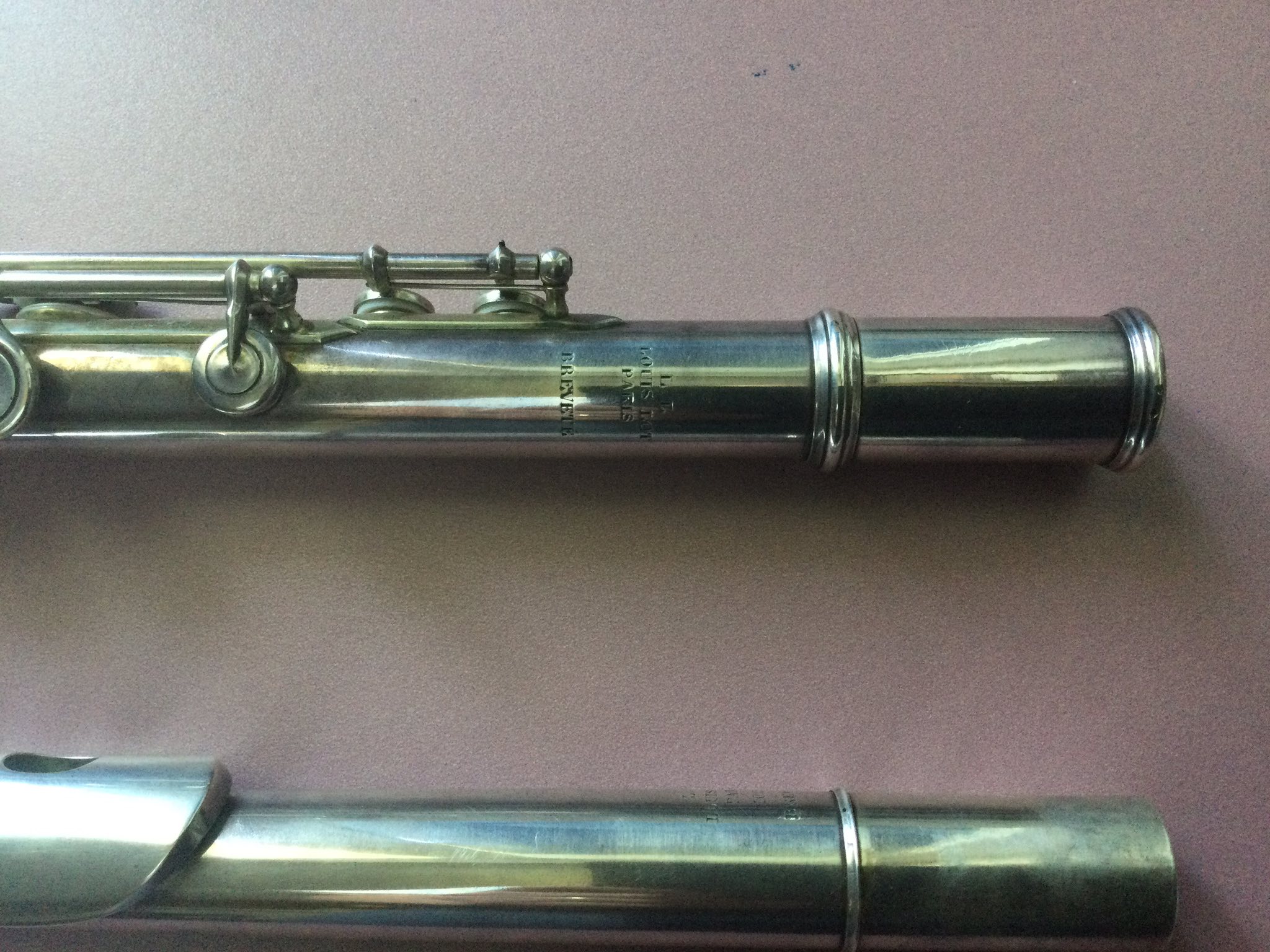 Vintage Louis Lot flute information and history
